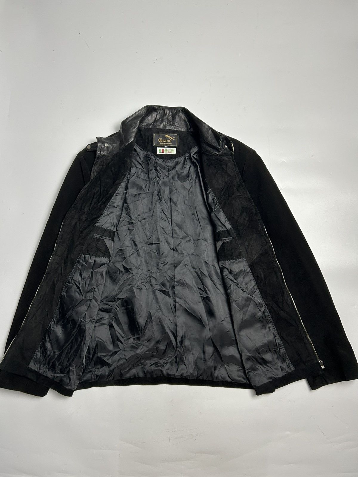 Leather GRAND SUEDE MIX LEATHER JACKET Size US M / EU 48-50 / 2 - 3 Thumbnail
