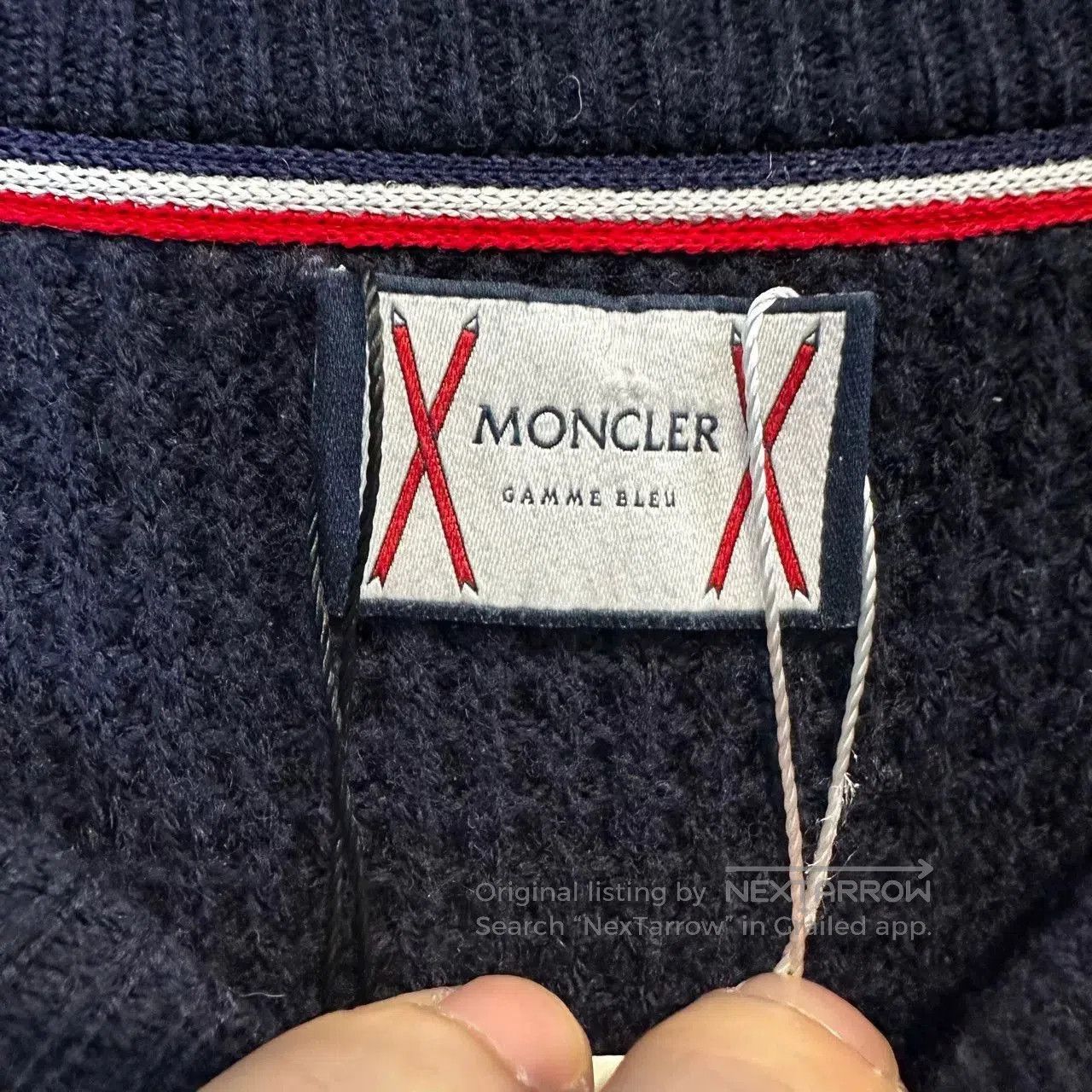 Japanese Brand Moncler Thom Browne Striped Sleeve Sweater. Size US M / EU 48-50 / 2 - 4 Thumbnail