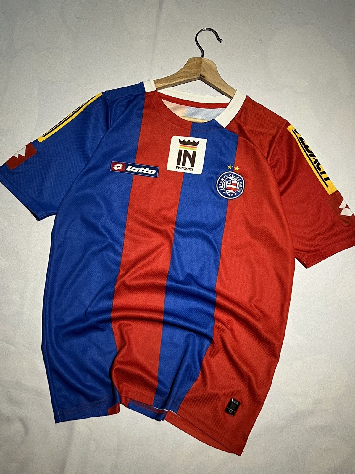 Lotto Sport × Vintage LOTTO VINTAGE Y2K ESPORTE CLUBE BAHIA BRAZIL (10) JERSEY Size US L / EU 52-54 / 3 - 3 Thumbnail