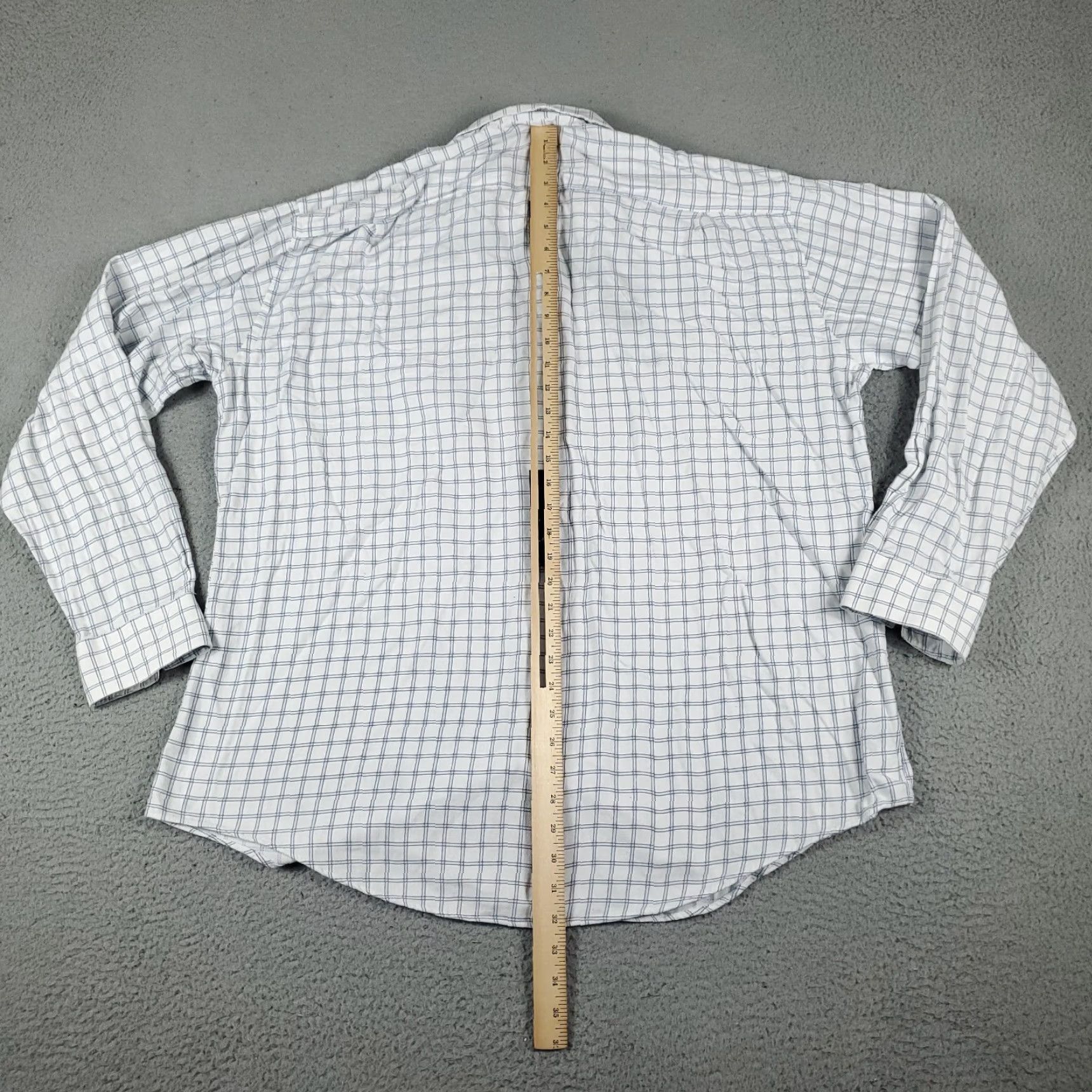 Vintage VINTAGE Jhane Barnes Shirt Mens Size 17.5 36/37 Tall White Gray Check Button Up Shirt Mens Regular 17.5 Gray Classic Modern Wedding Boys Girls Mens Size US XL / EU 56 / 4 - 4 Thumbnail