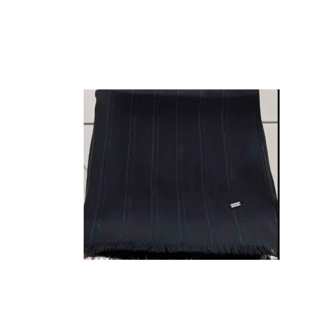 Saint Laurent Paris o1b1hav110425 Size: OS / Cassandre Striped Evening Scarf Size ONE SIZE - 1 Thumbnail