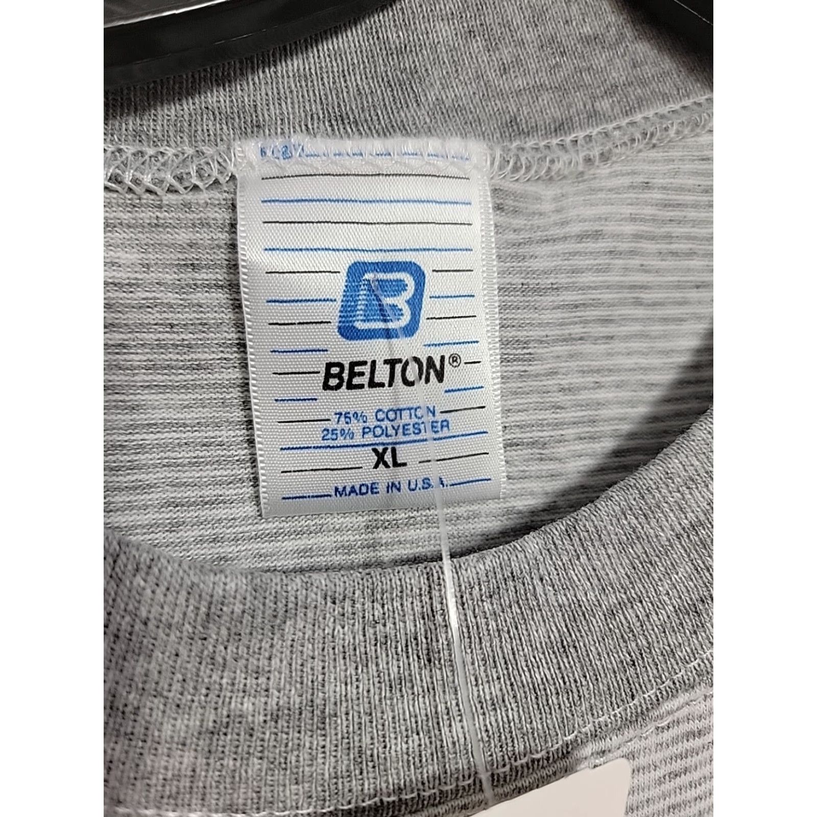 Vintage VINTAGE Belton Ironman Triathlon T-Shirt Mens XL Gray USA Kona Hawaii Graphic Short Sleeve Crew Neck Cotton Polyester Blended Fabric Vintage Yes Size US XL / EU 56 / 4 - 4 Thumbnail
