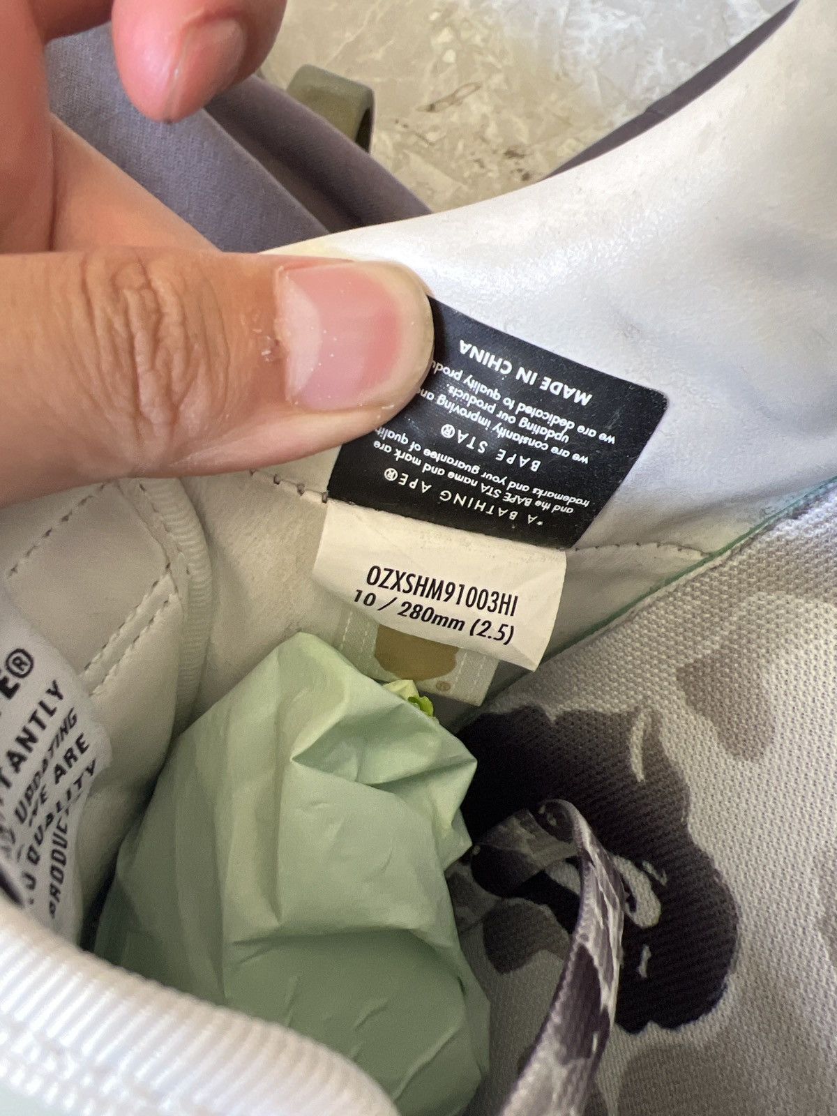 Bape Bape Sta Camo Grey Anniversary 11th Size US 10 / EU 43 - 8 Thumbnail