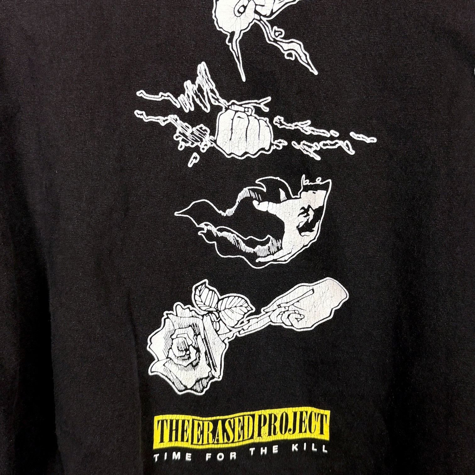 Erased Project Erased Project Time for the Kill Black Streetwear T-Shirt XL Size US XL / EU 56 / 4 - 4 Thumbnail