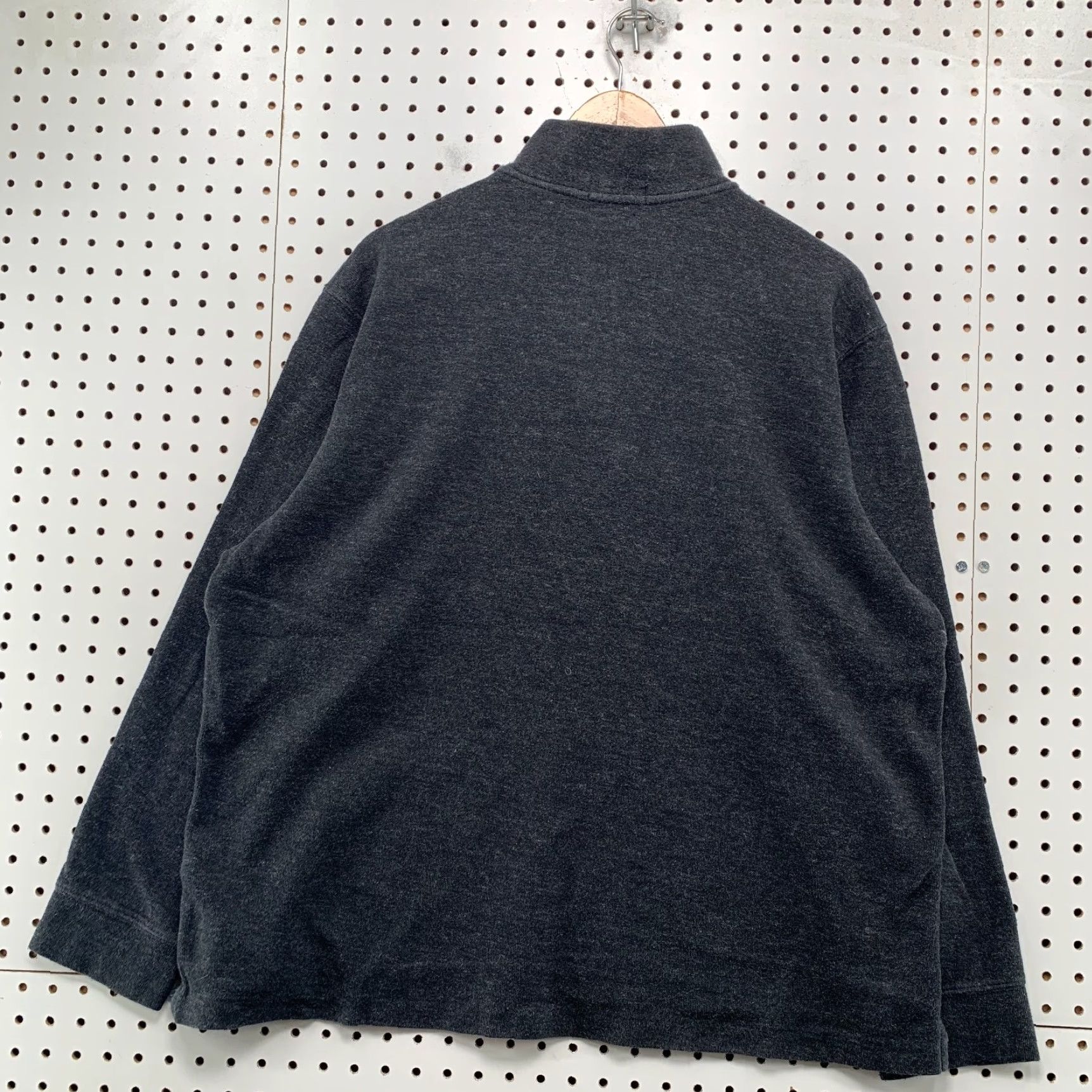 Polo Ralph Lauren Polo Ralph Lauren Sweater Mens XL Gray 1/4 Zip Leather Tab Long Sleeve Size US XL / EU 56 / 4 - 2 Thumbnail