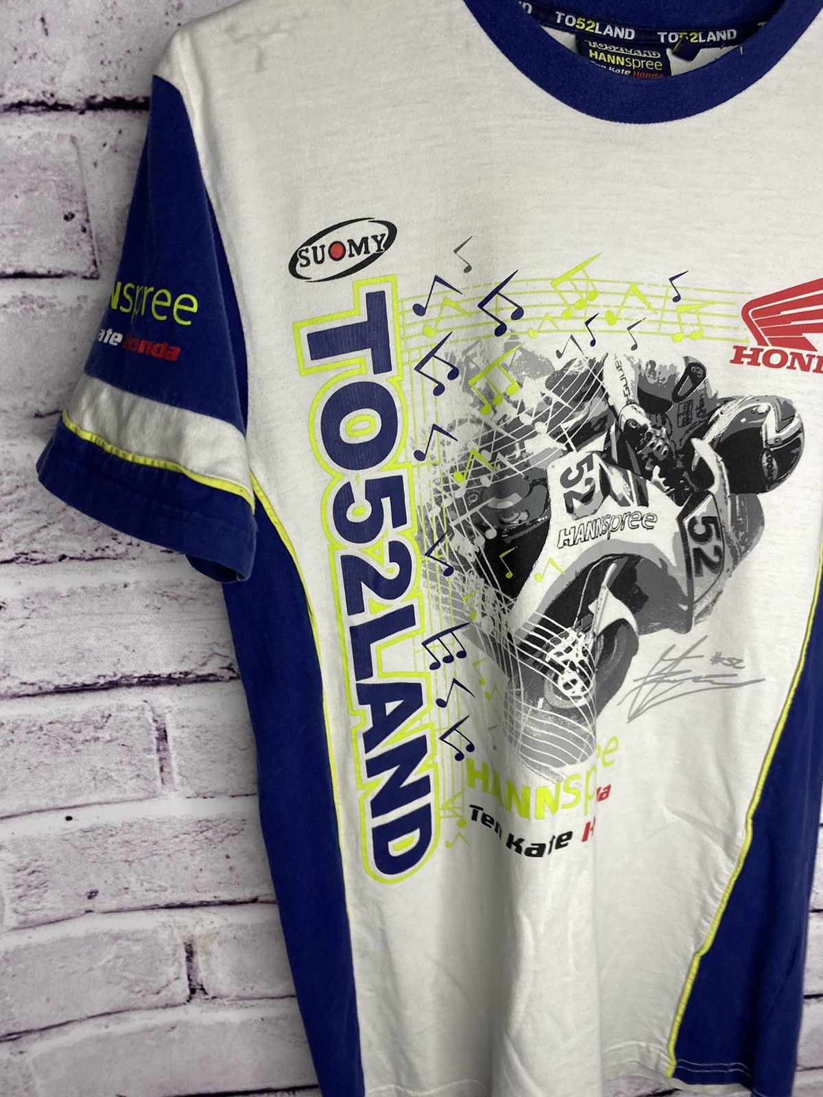 Honda T-shirt Vintage men's Honda Ten Kate tee racing cars Size US S / EU 44-46 / 1 - 2 Thumbnail
