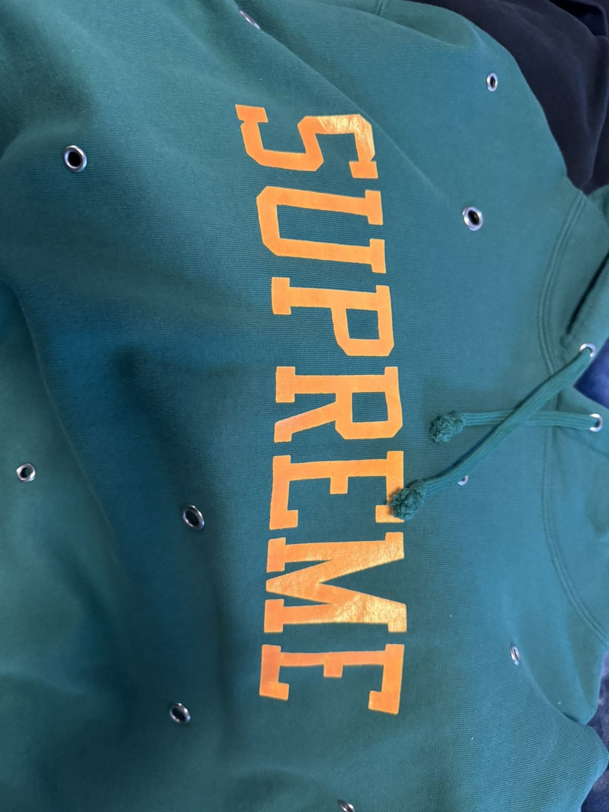 Supreme Supreme Eyelet Hoodie Size US L / EU 52-54 / 3 - 3 Thumbnail