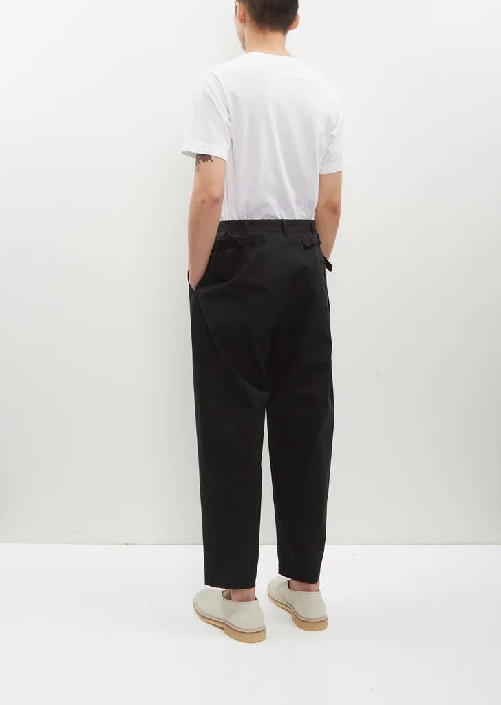 Lemaire Lemaire Belted Carrot Pants Trousers - Black Cotton Size US 32 / EU 48 - 7 Thumbnail