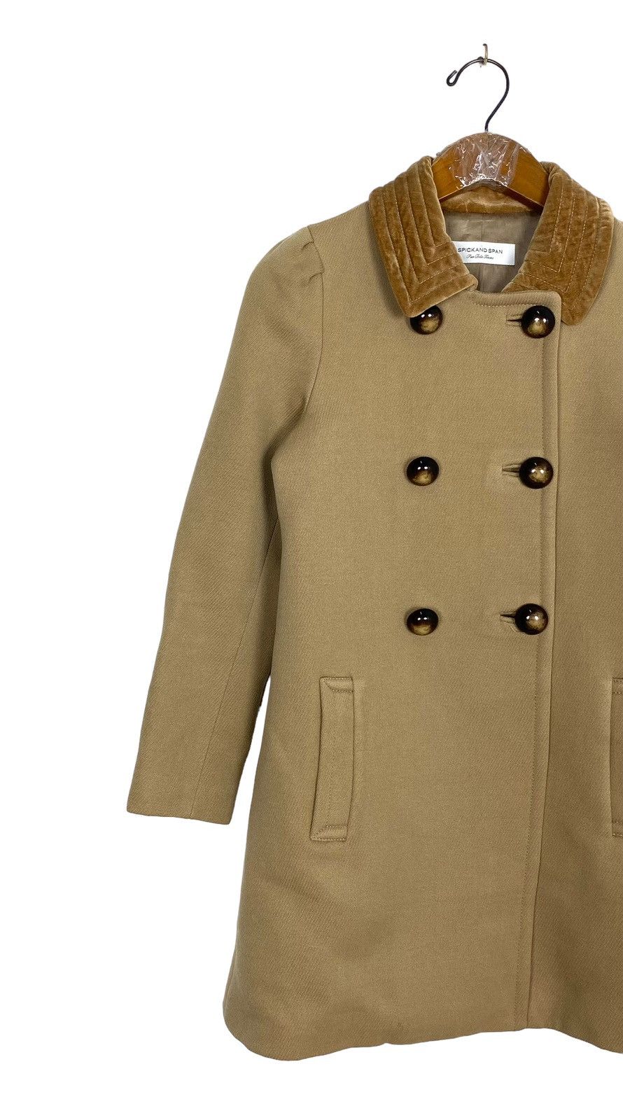 Japanese Brand Rare‼️ Spick and Span Femme Wool Coat Made in Japan Size S / US 4 / IT 40 - 2 Thumbnail