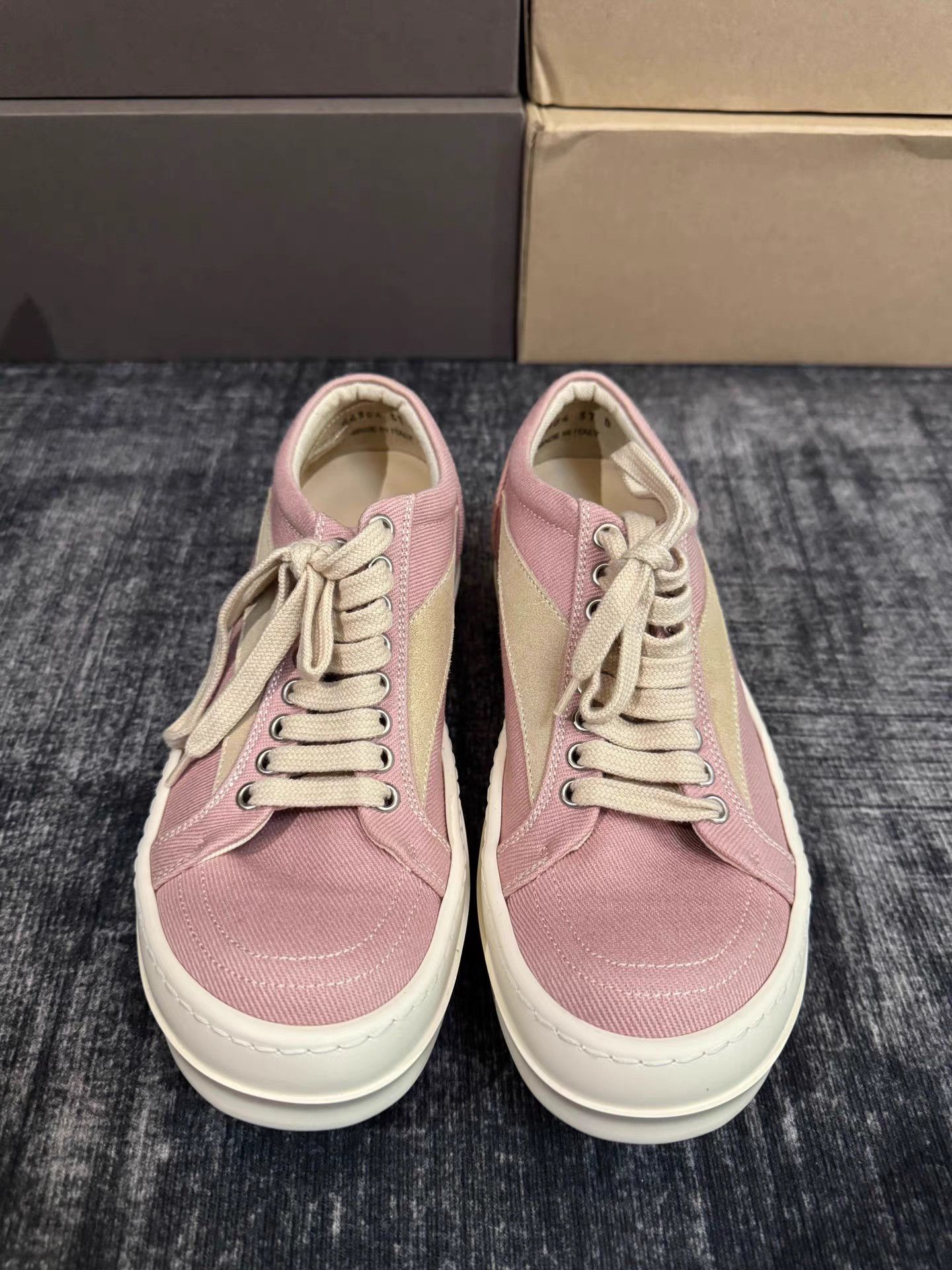 Rick Owens Rick Owens DRKSHDW Pink “Infringement” Size US 7 / IT 37 - 3 Thumbnail