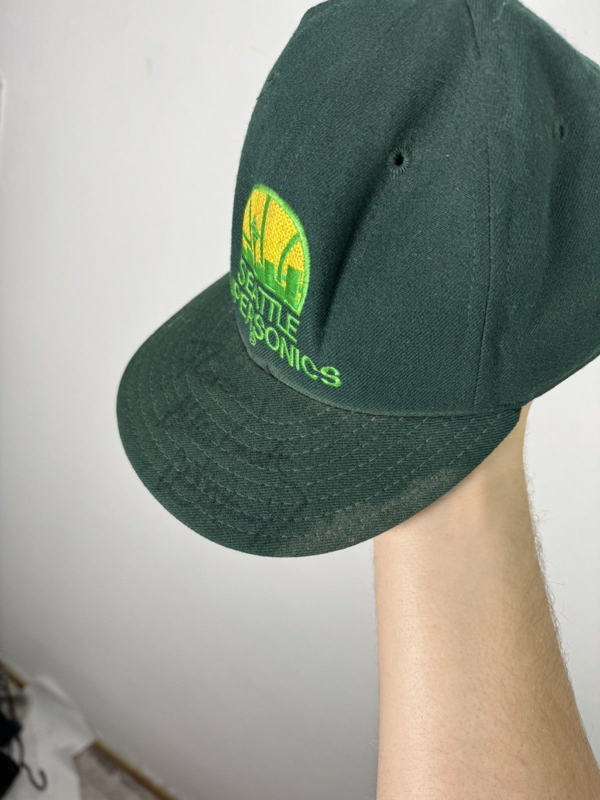 NBA × Vintage Vintage Seattle Supersonics Wool Signatured SnapBack Cap NBA Size ONE SIZE - 7 Thumbnail
