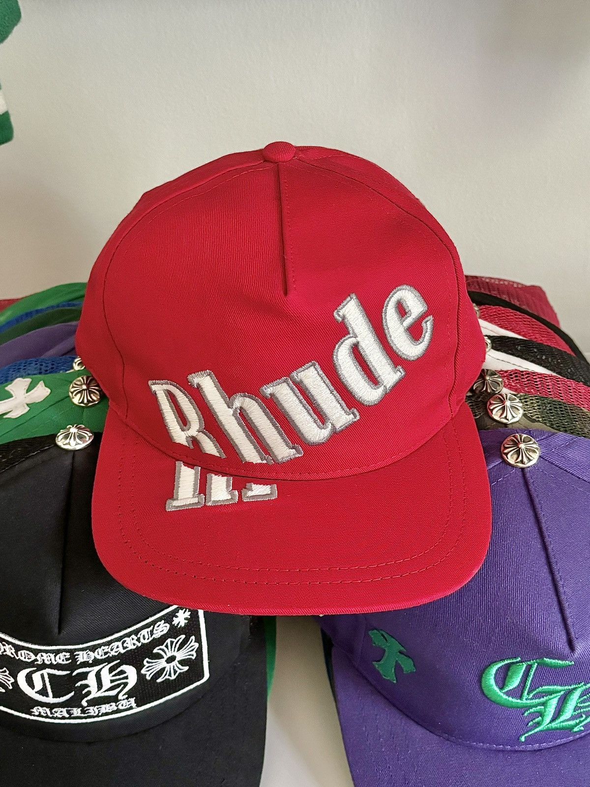 RHUDE SPELLOUT LOGO HAT