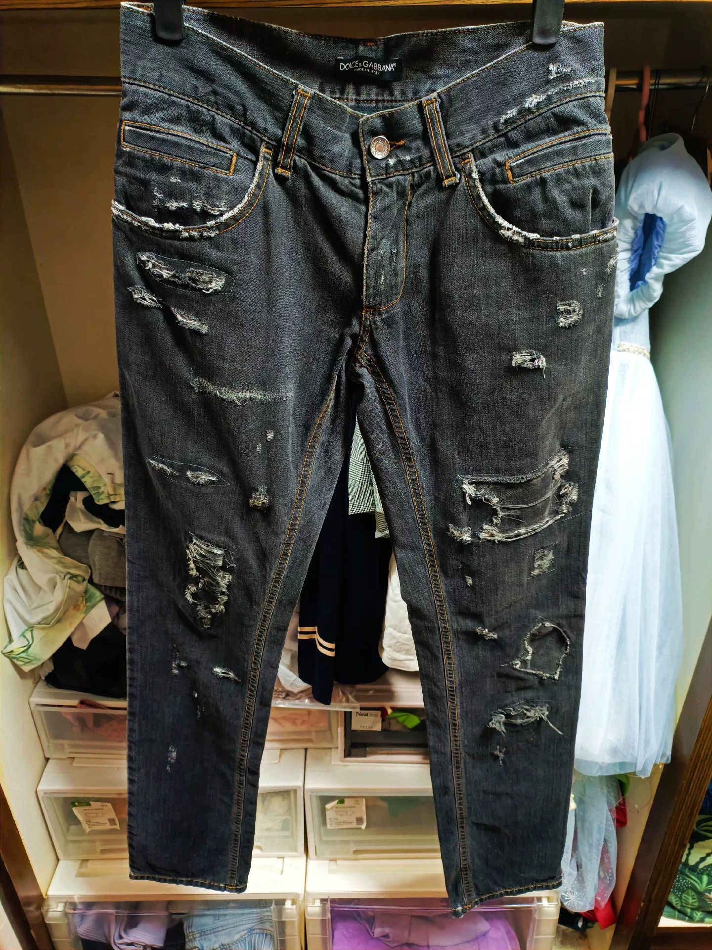 Dolce & Gabbana Dolce&Gabbana 14GOLD Slim Jeans Size US 28 / EU 44 - 1 Thumbnail