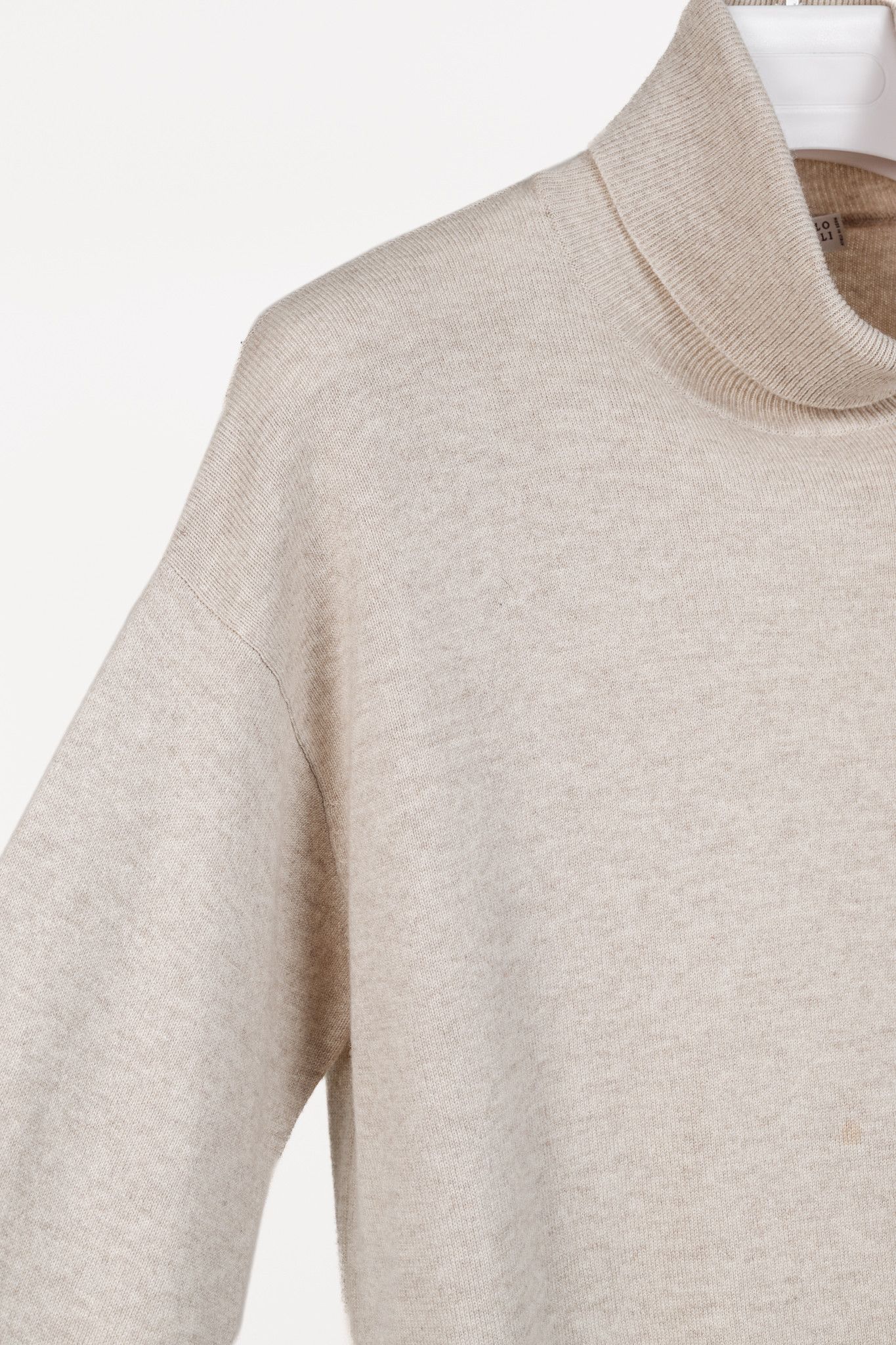 Brunello Cucinelli Brunello Cucinelli AW/20 Oyster Cashmere Turtleneck Sweater Size M / US 6-8 / IT 42-44 - 6 Thumbnail