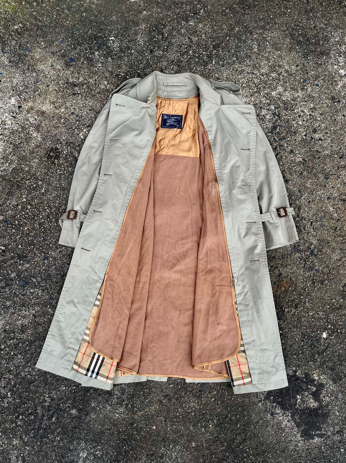 Burberry × Vintage Vintage Luxury Burberry Nova Check Women's Trenh Coat Size L / US 10 / IT 46 - 5 Thumbnail