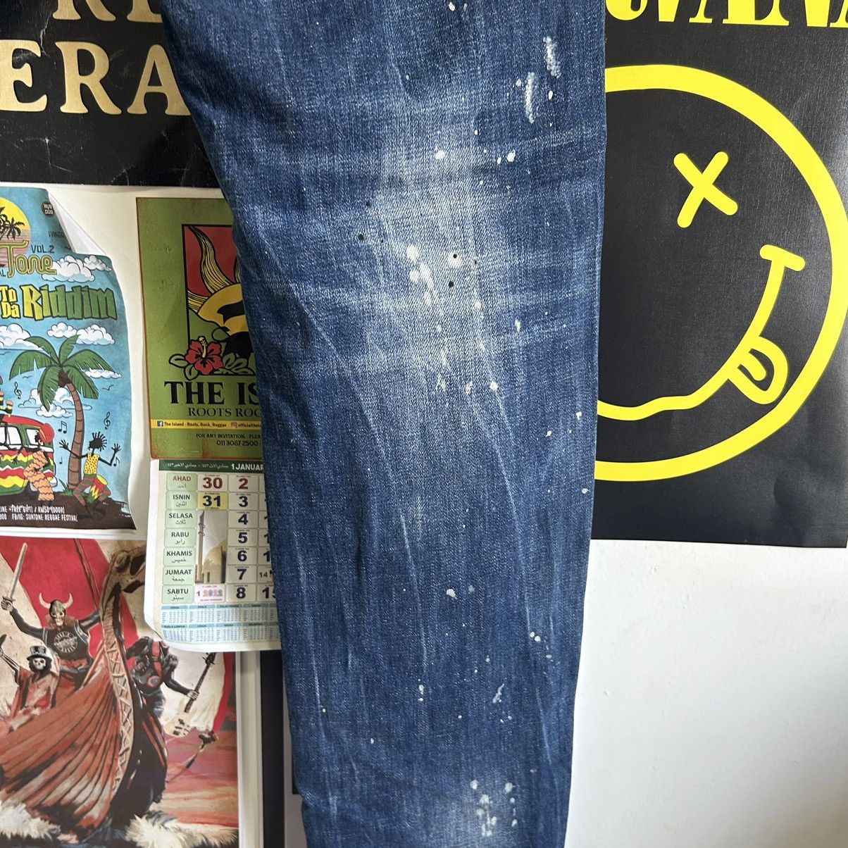 Dsquared2 Vintage Dsquared2 Paint Splash Patches Distressed Denim Size US 37 - 17 Thumbnail