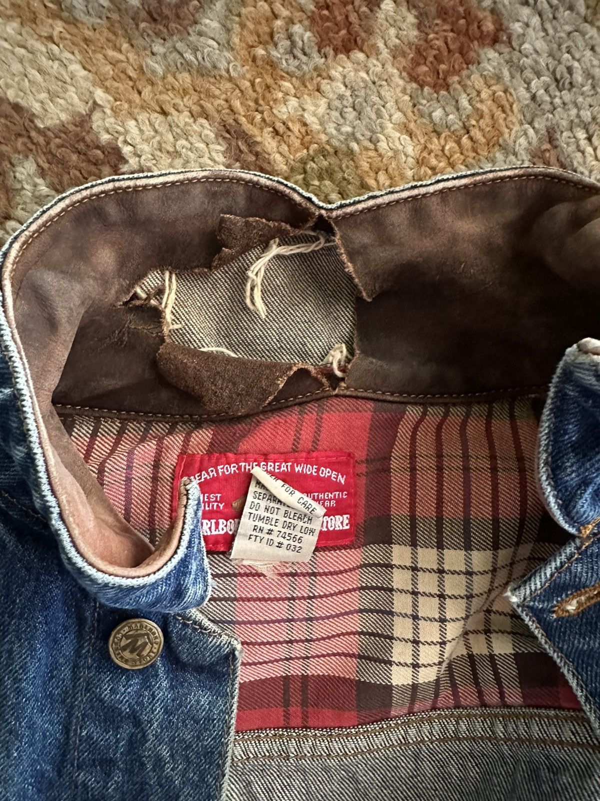 Marlboro Classics × Vintage Vintage Marlboro Denim Jacket Size US S / EU 44-46 / 1 - 8 Thumbnail