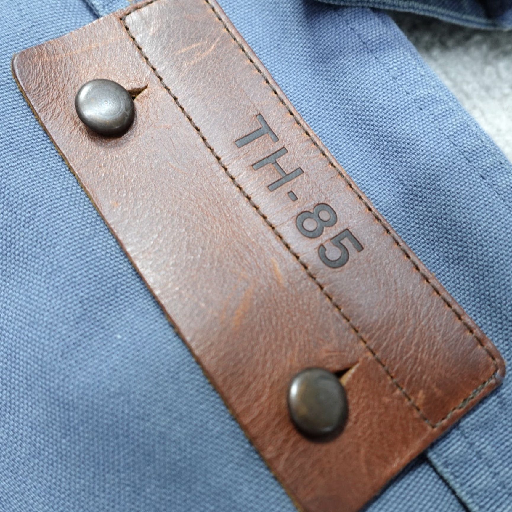 Tommy Hilfiger VINTAGE Tommy Hilfiger Jacket Regular M Blue Canvas Deck Jacket Size US M / EU 48-50 / 2 - 2 Thumbnail