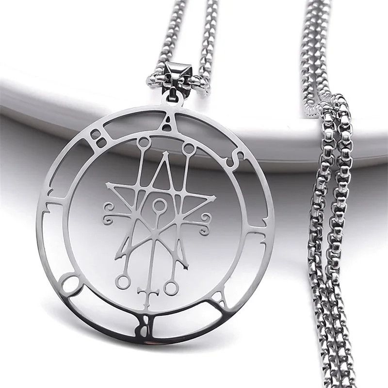 Jewelry Astaroth Sigil Goetia Pendant Necklace Emblem Talisman Size ONE SIZE - 4 Thumbnail