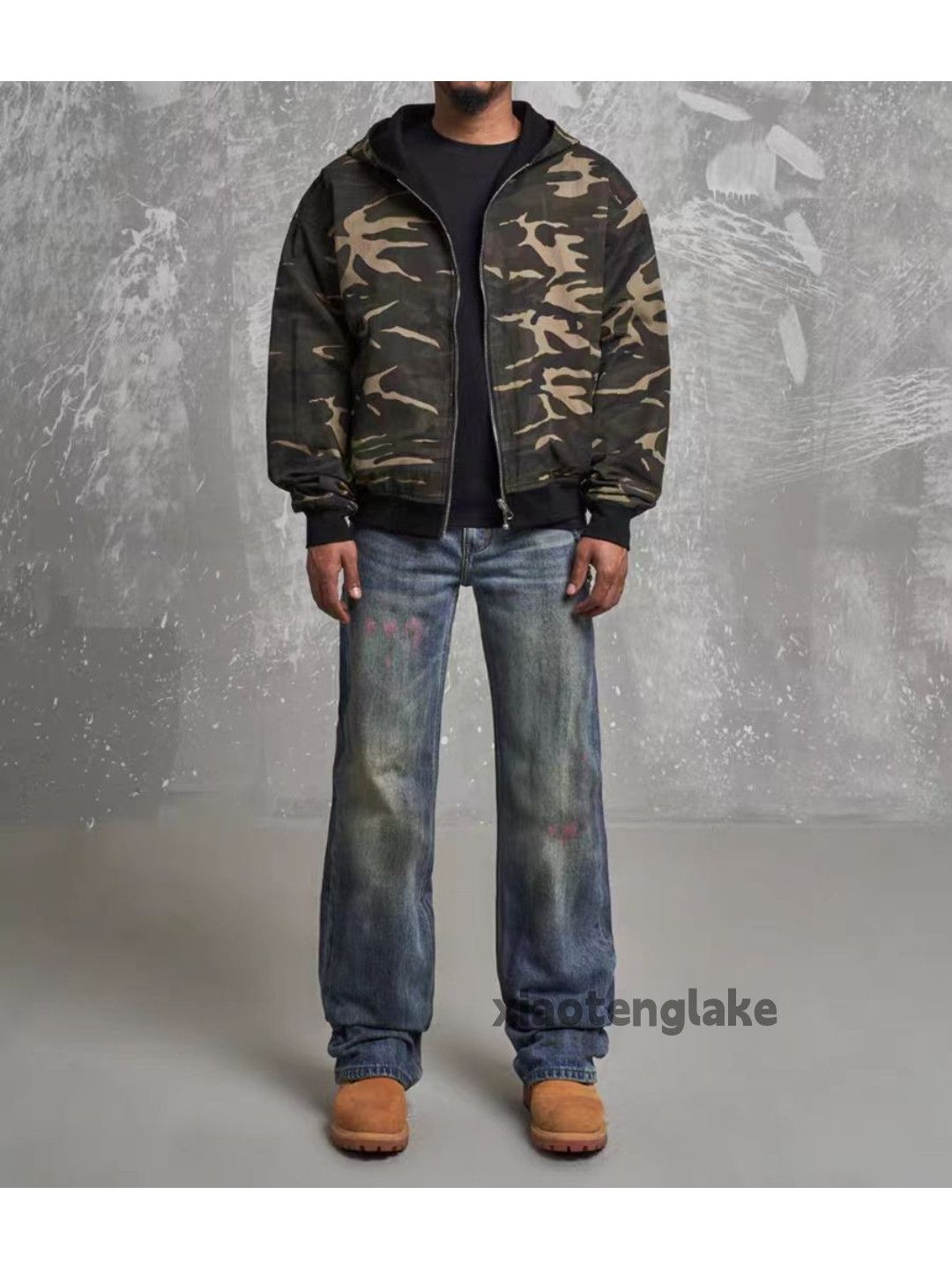 Jean × Vintage washed faded punk grunge stain paint grunge jeans Size US 30 / EU 46 - 6 Thumbnail
