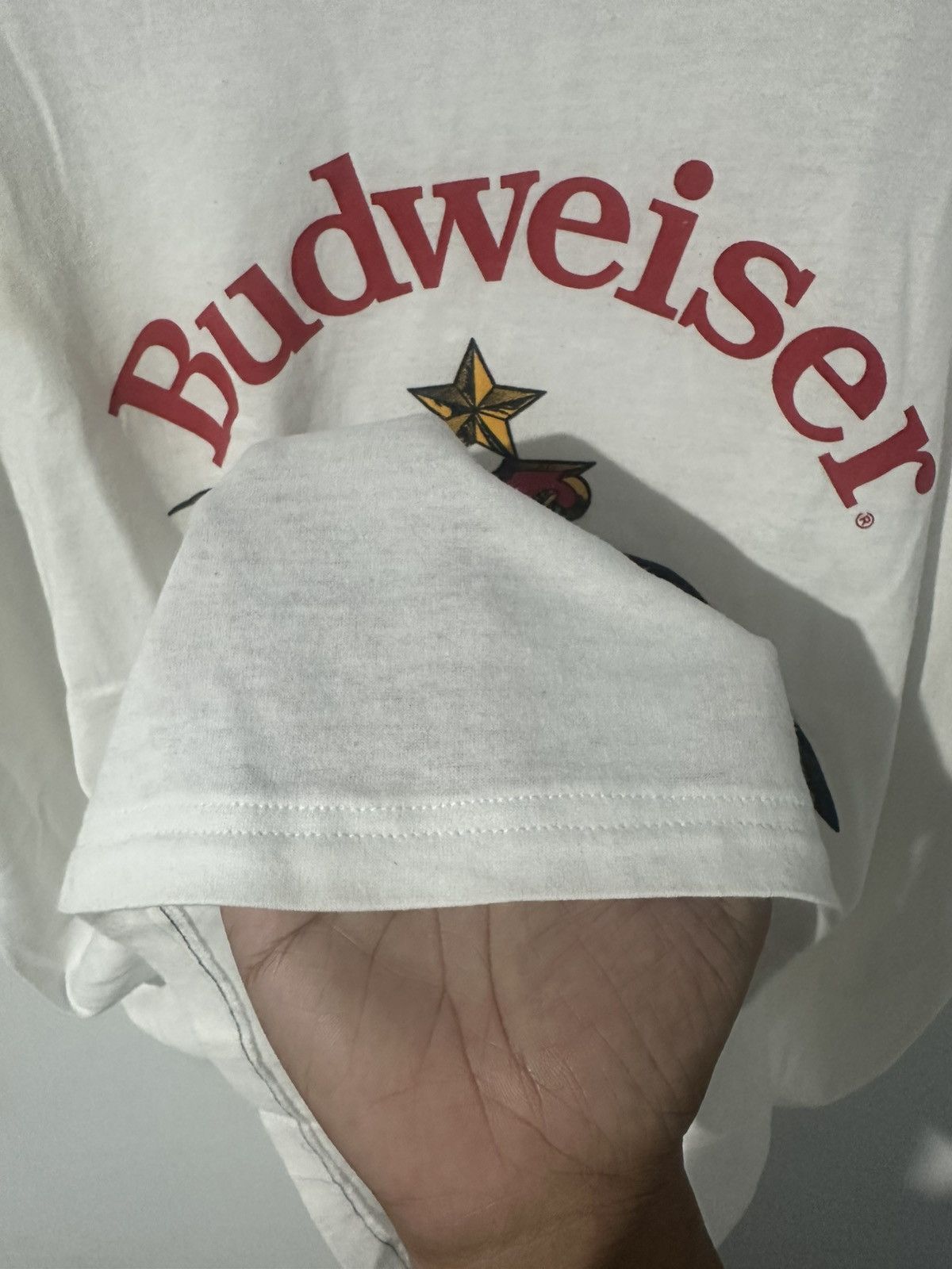 Budweiser × Vintage VTG 90's BUDWEISER "KING OF BEERS" TSHIRT Size US XL / EU 56 / 4 - 8 Thumbnail
