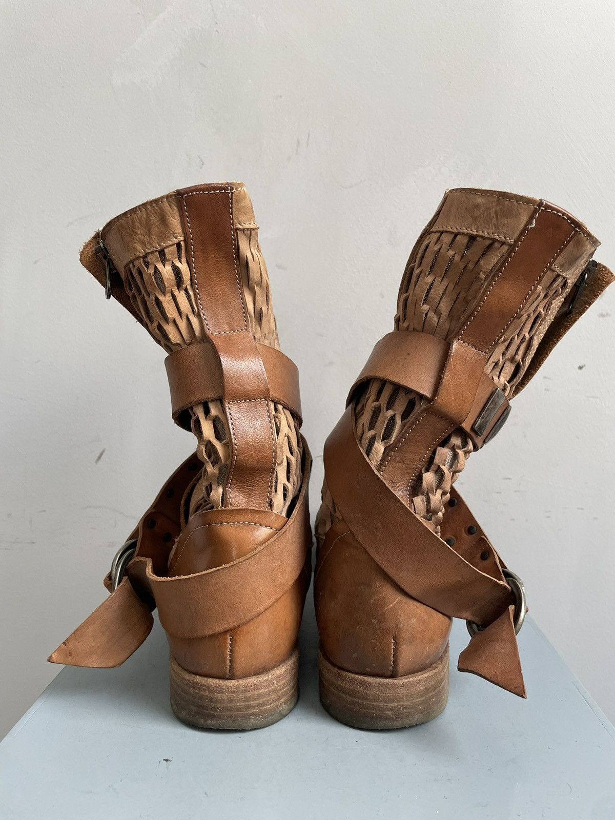 A.S.98 Tornado japanese Avant garde Bikkembergs style boots 90s Size US 7.5 / EU 40-41 - 8 Thumbnail