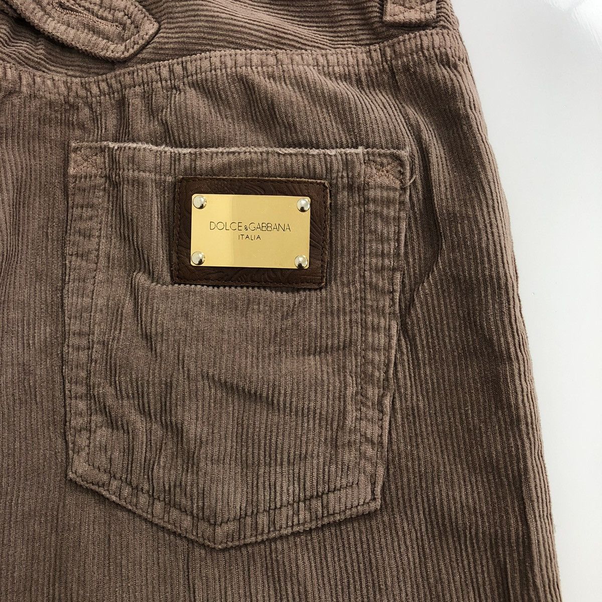 Designer × Dolce & Gabbana × Vintage Vintage Dolce & Gabbana 20 Loose Corduroy Distressed Pants Size US 32 / EU 48 - 5 Thumbnail