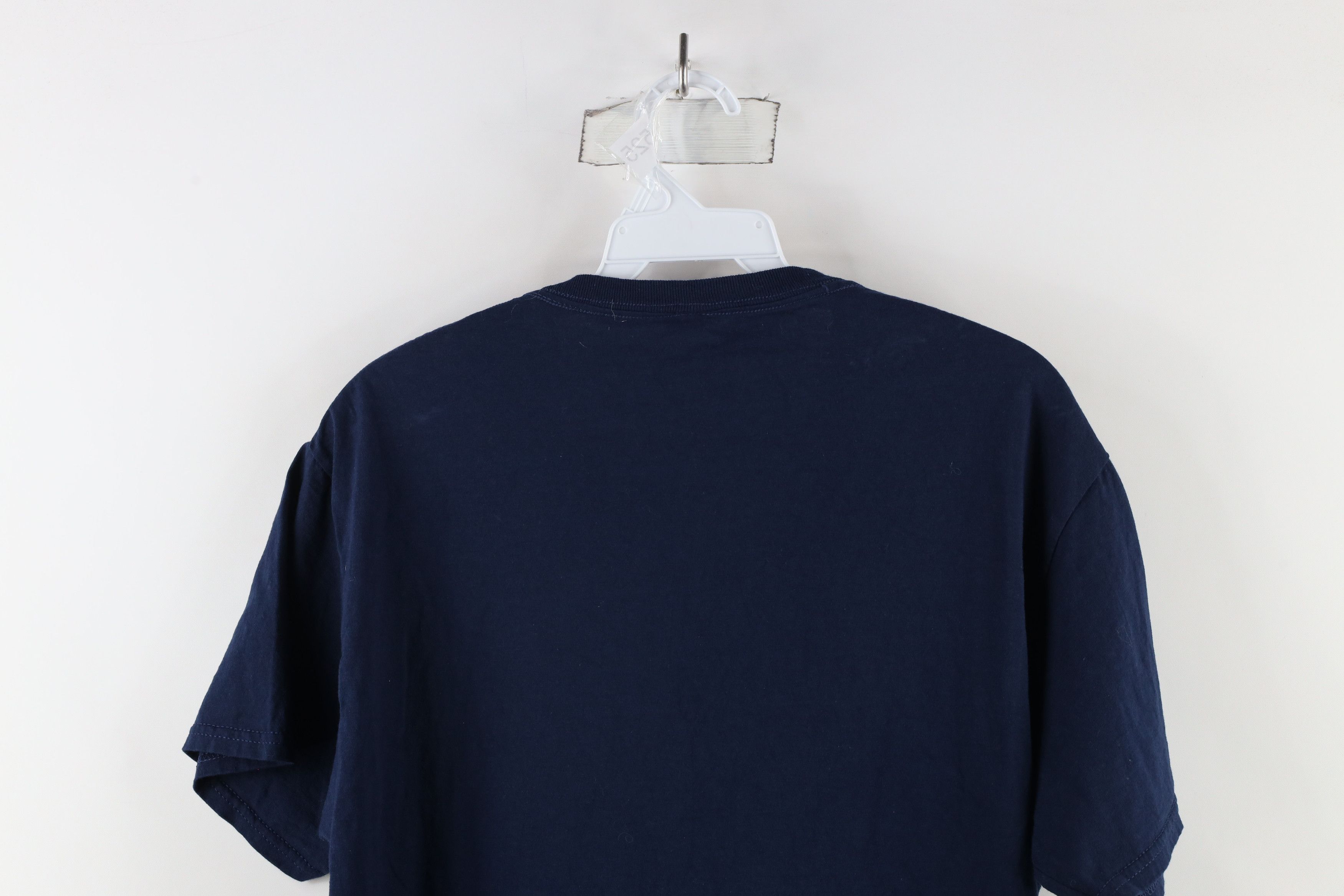 Vintage Vintage 90s Streetwear Wolf Moon Nature T-Shirt Blue Cotton Size US M / EU 48-50 / 2 - 8 Thumbnail