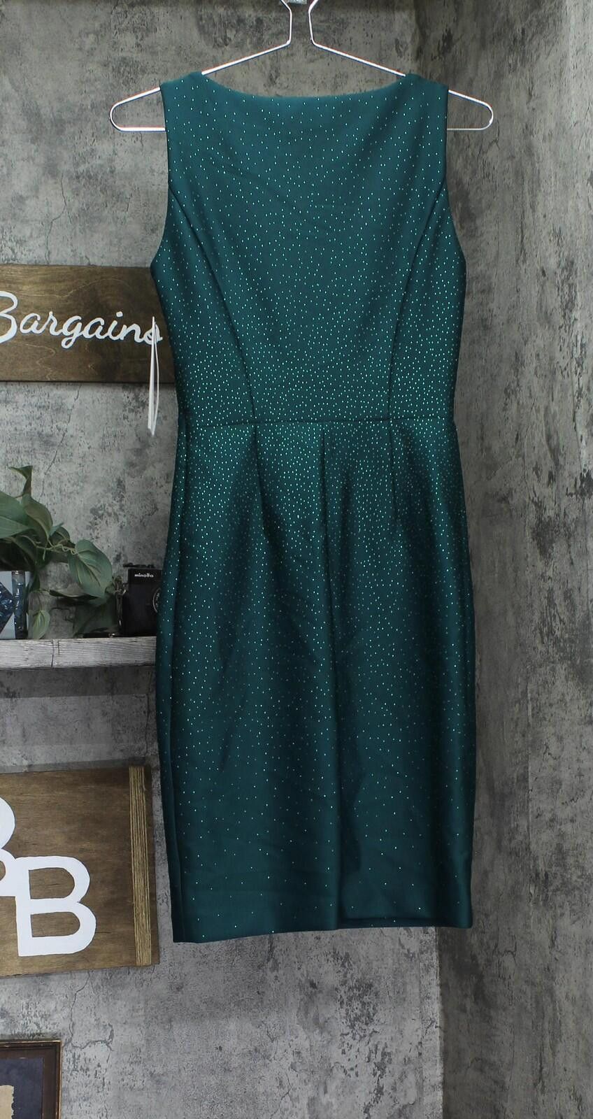 Calvin Klein Nwt Calvin Klein Scuba Sheath Dress Emerald Green 2 Size XS / US 0-2 / IT 36-38 - 2 Thumbnail