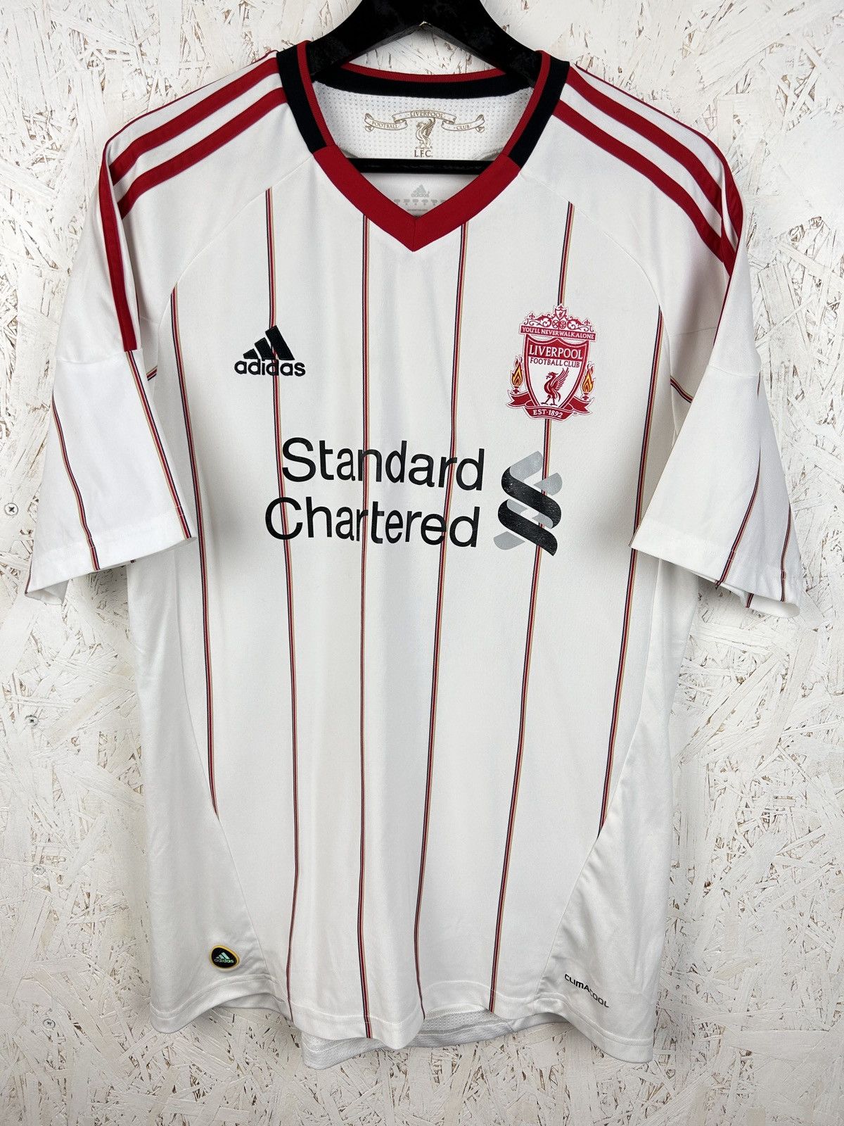 Adidas Vintage Adidas Liverpool #4 Meireles 2010/11 Away Kit Jersey Size US M / EU 48-50 / 2 - 5 Thumbnail