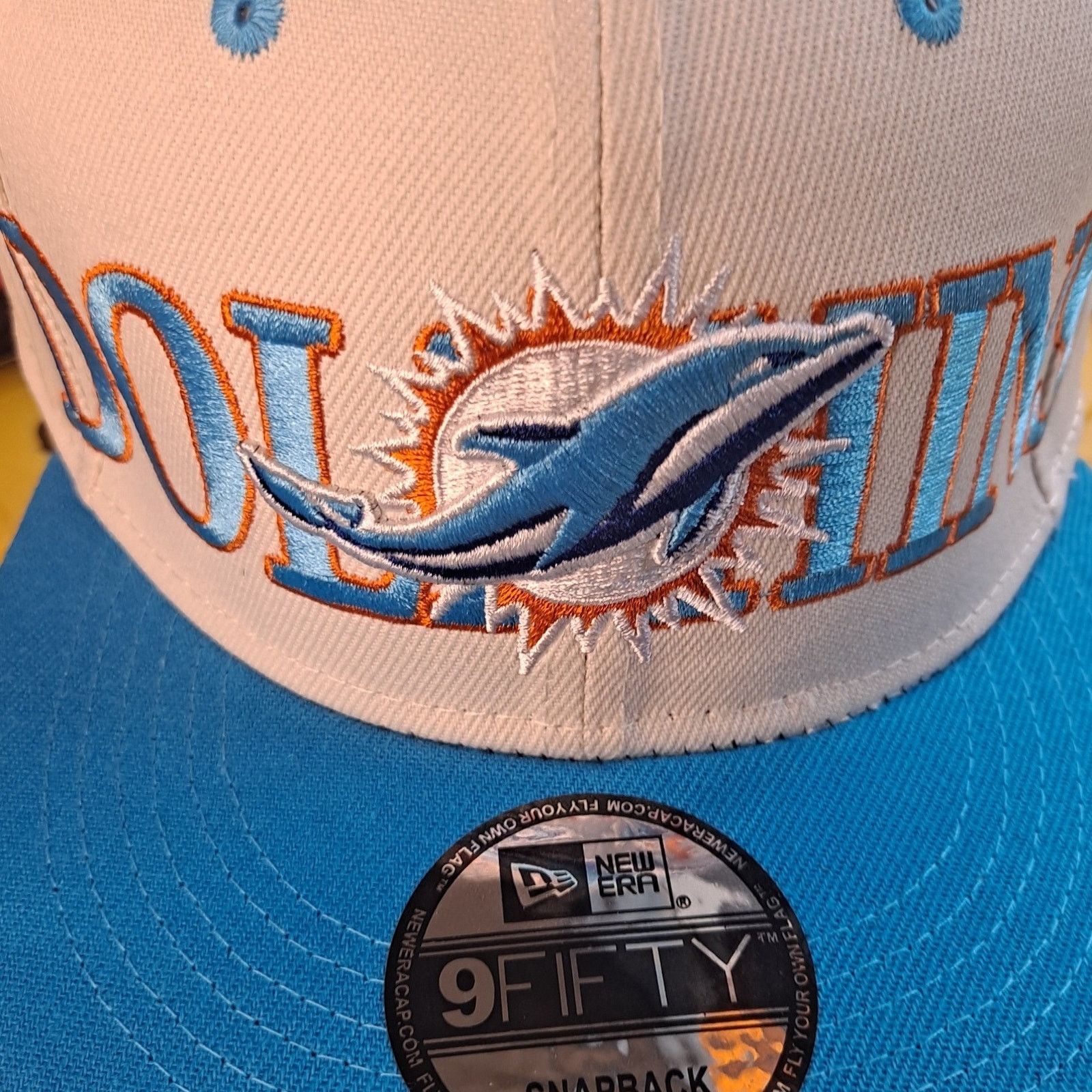 New Era Miami Dolphins New Era Snapback Hat NFL Football Baseball Size ONE SIZE - 2 Thumbnail