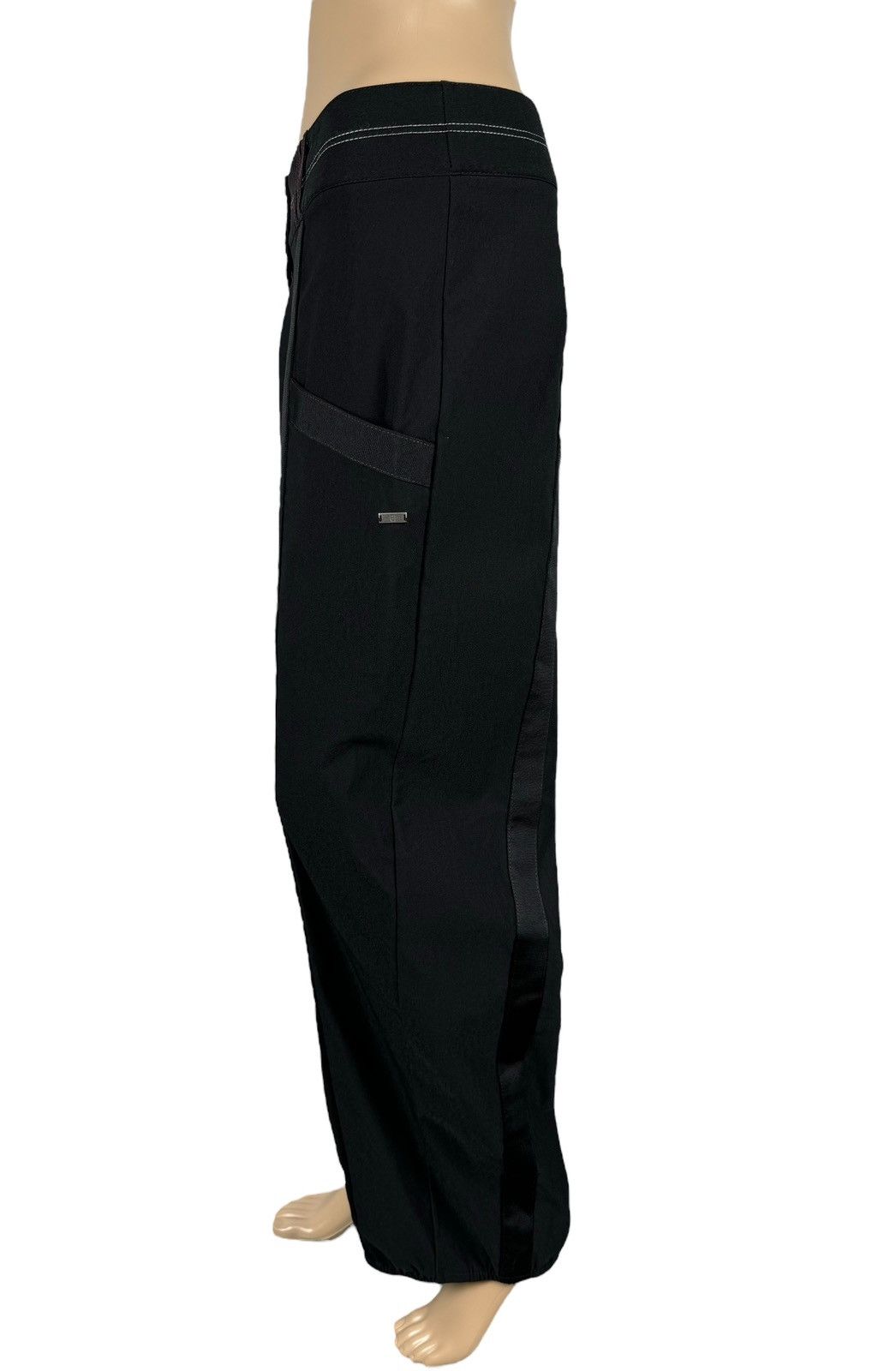 Designer E-Avant Garde Baggy Cotton-Spandex Pants size 3 Size 29" - 4 Thumbnail
