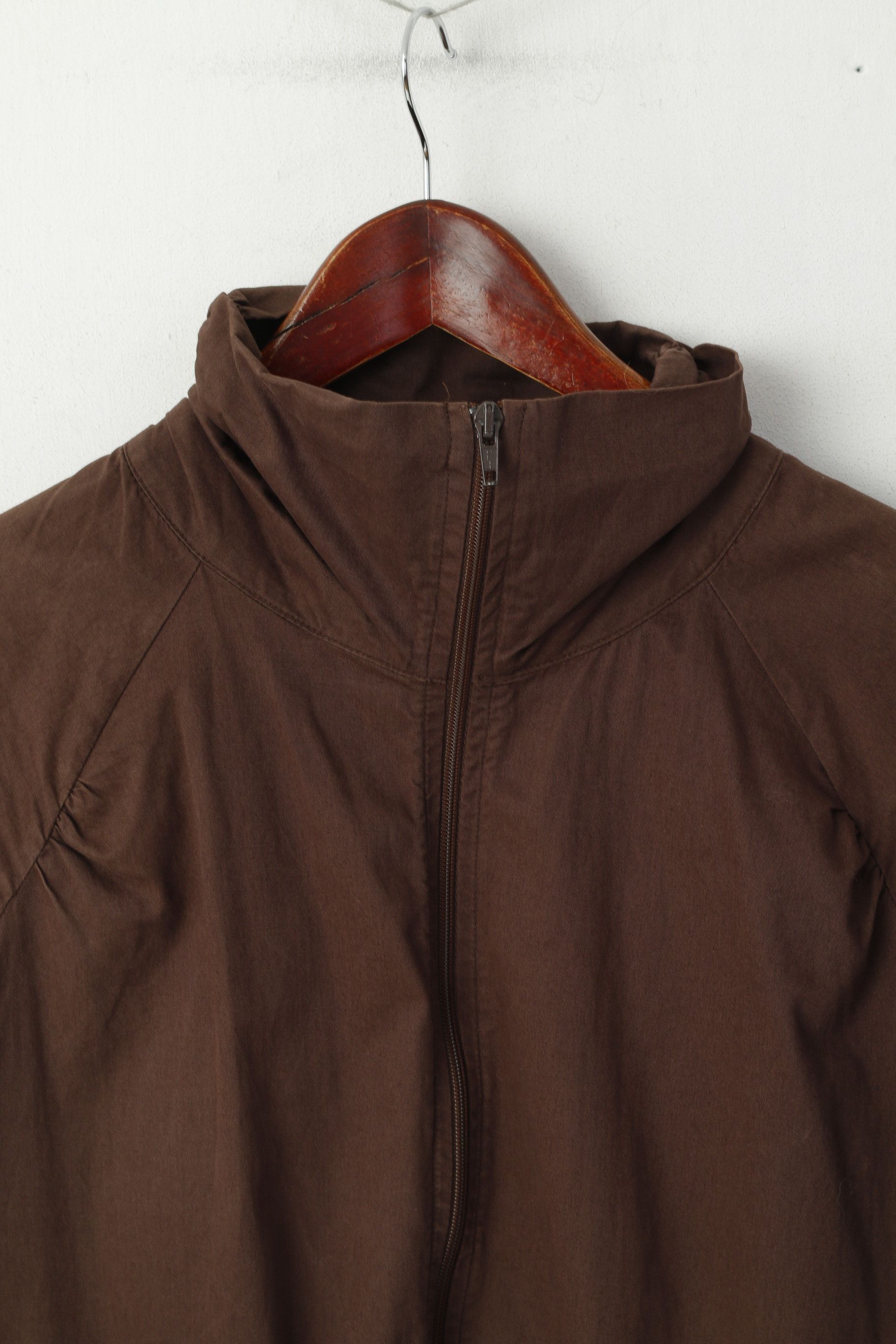 Reebok Reebok Classic Women 16 XL Jacket Brown Cotton 5687 Size XL / US 12-14 / IT 48-50 - 3 Thumbnail