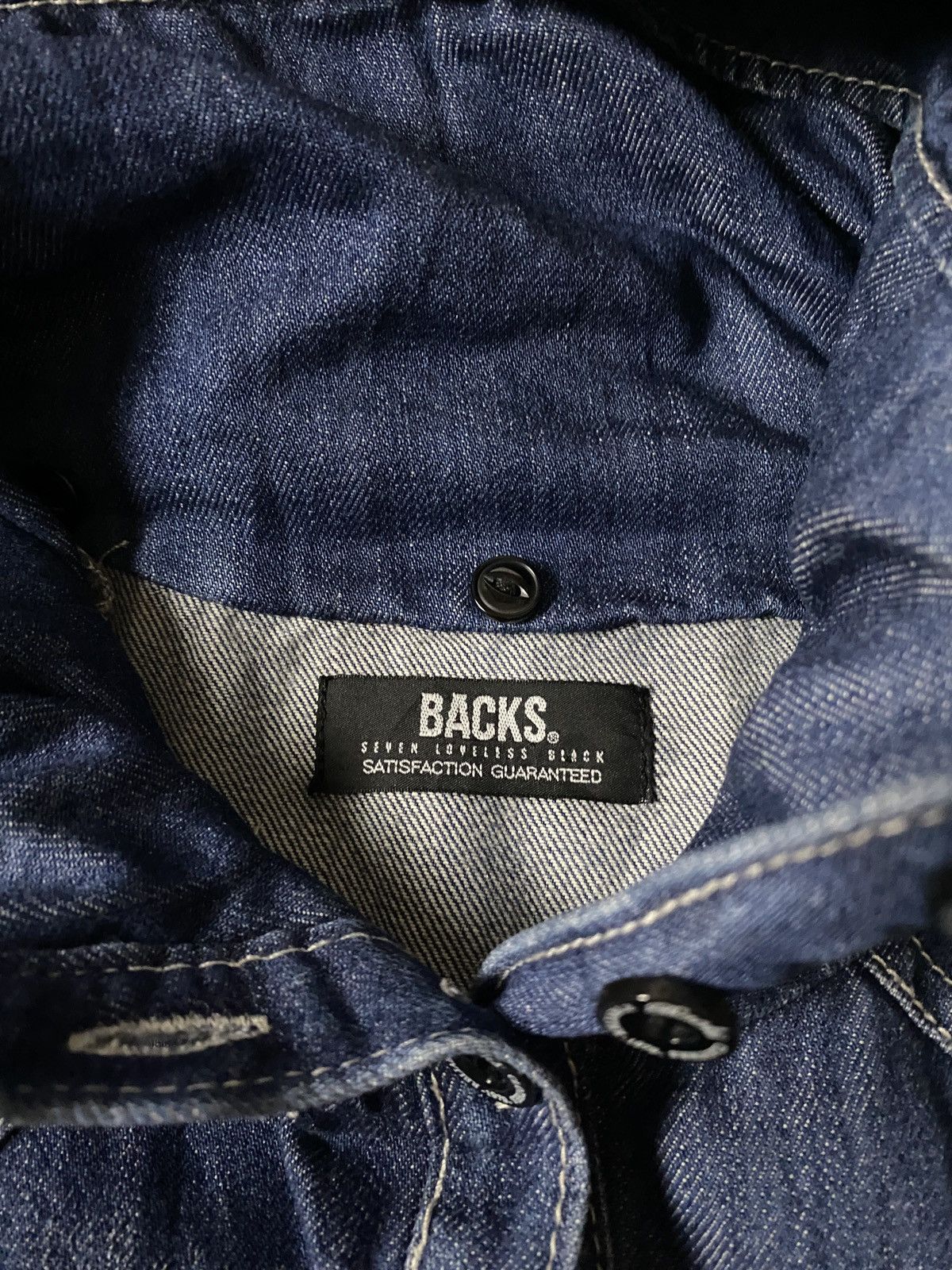 If Six Was Nine 2000's Backs Sevelians Bono Poem Denim Jacket Size US S / EU 44-46 / 1 - 13 Thumbnail