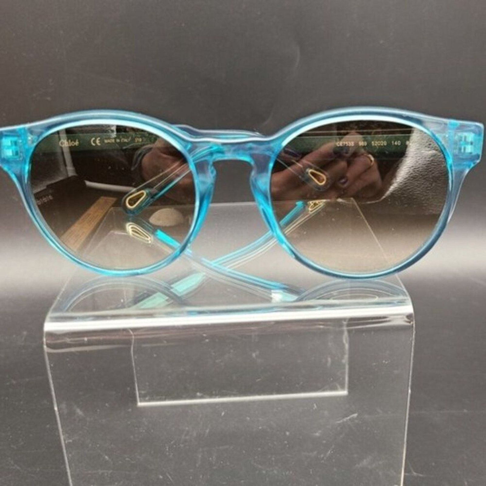 Chloe Chloe Azure Round Sunglasses 52mm Frame Size ONE SIZE - 5 Thumbnail