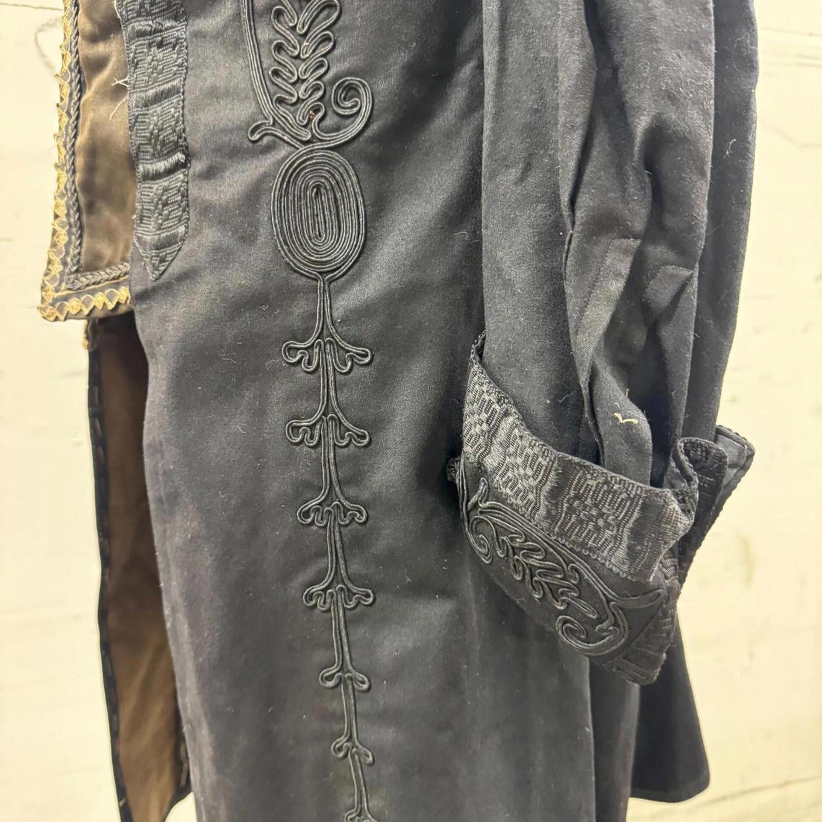 Other Antique Victorian Edwardian Black Frock Coat Soutache 1880s Size US S / EU 44-46 / 1 - 5 Thumbnail