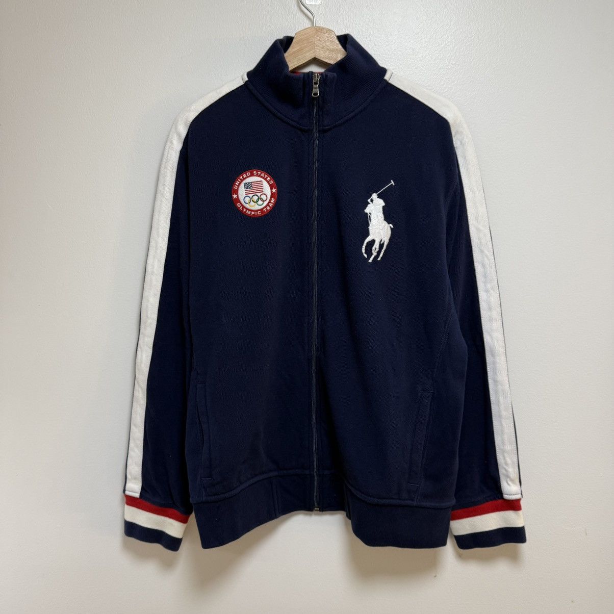 Polo Ralph Lauren Polo Ralph Lauren Zip Up Sweatshirt 2012 Olymoics Size US L / EU 52-54 / 3 - 1 Thumbnail