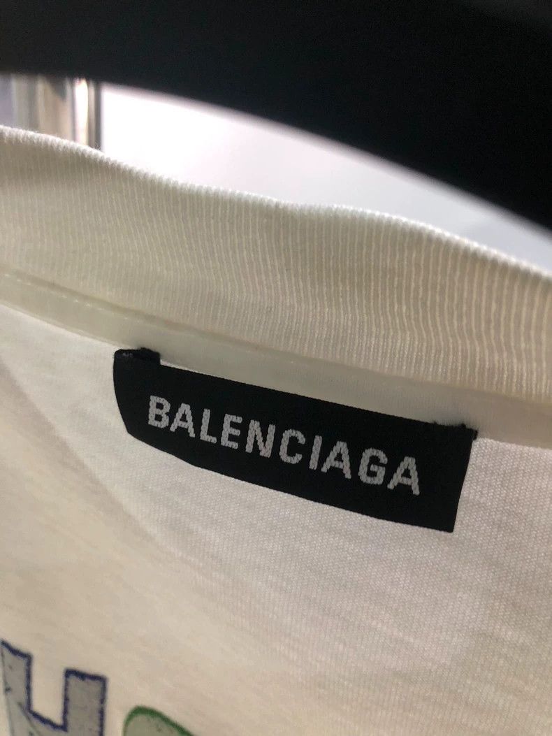 Balenciaga Balenciaga Embroidered slogan white short sleeves Size US XS / EU 42 / 0 - 2 Thumbnail