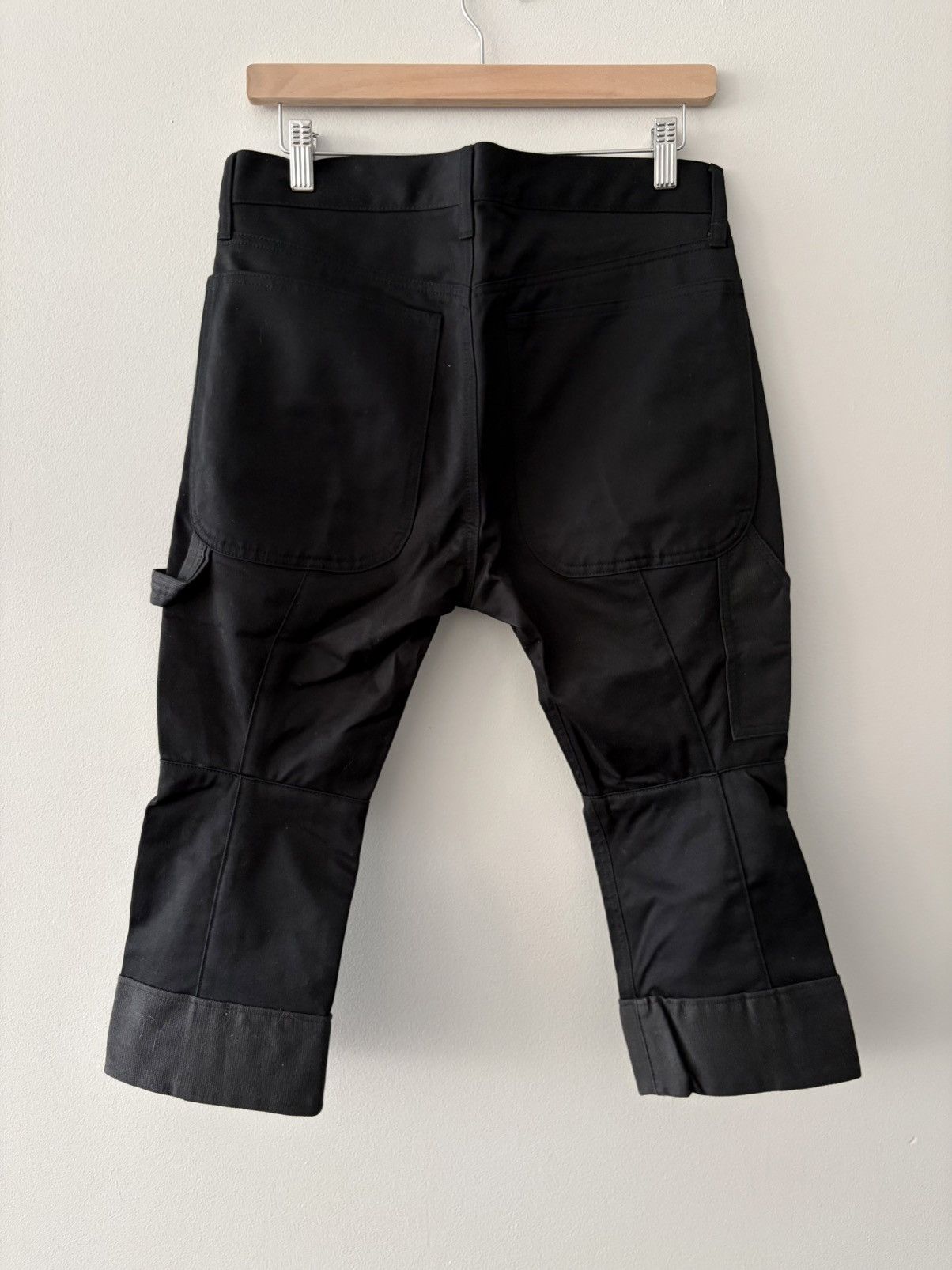 Junya Watanabe Junya Watanabe MAN AD2016 3D Curved Carpenter Cuffed Pants Size US 30 / EU 46 - 2 Thumbnail