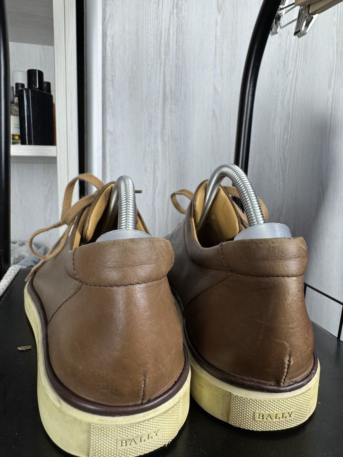 Bally BALLY Levico Italian Brown Leather Sneakers Size US 12 / EU 45 - 10 Thumbnail