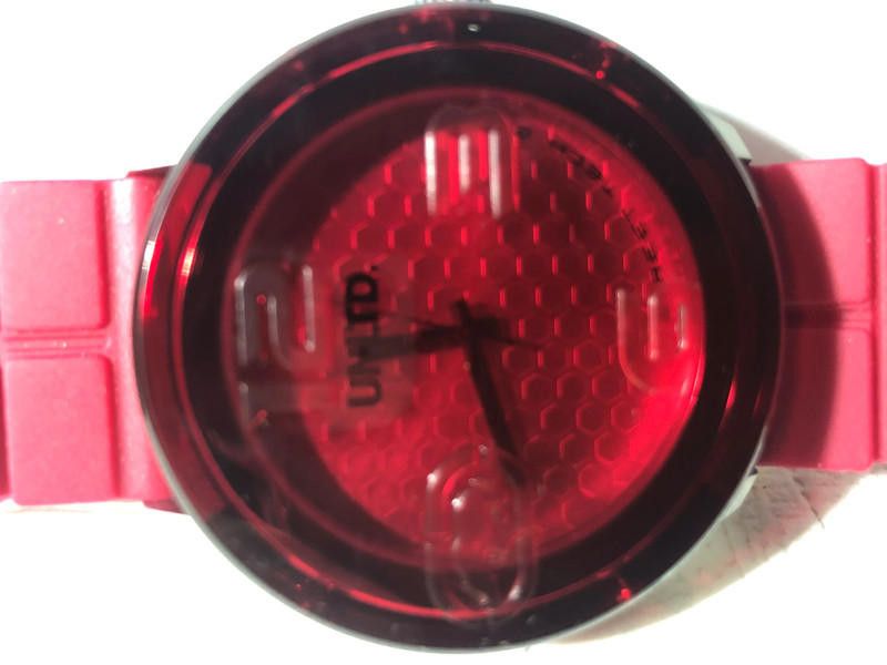 Designer Unisex LTD Adult Analogue red Strap Watch - Limited Edition Size ONE SIZE - 7 Thumbnail