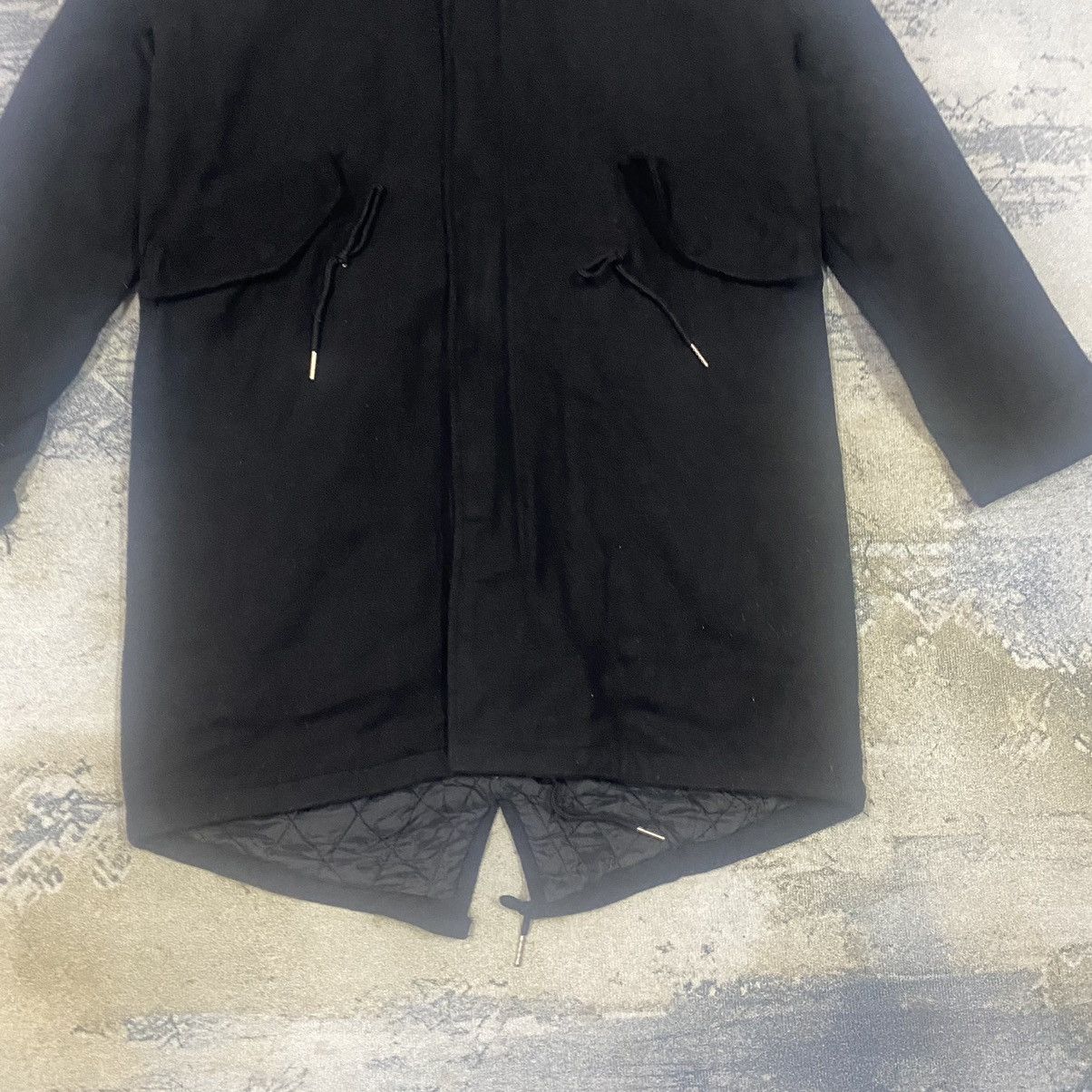 Vintage Vintage Temption Fluffy Fish Tail Black Military Jacket Size US M / EU 48-50 / 2 - 6 Thumbnail