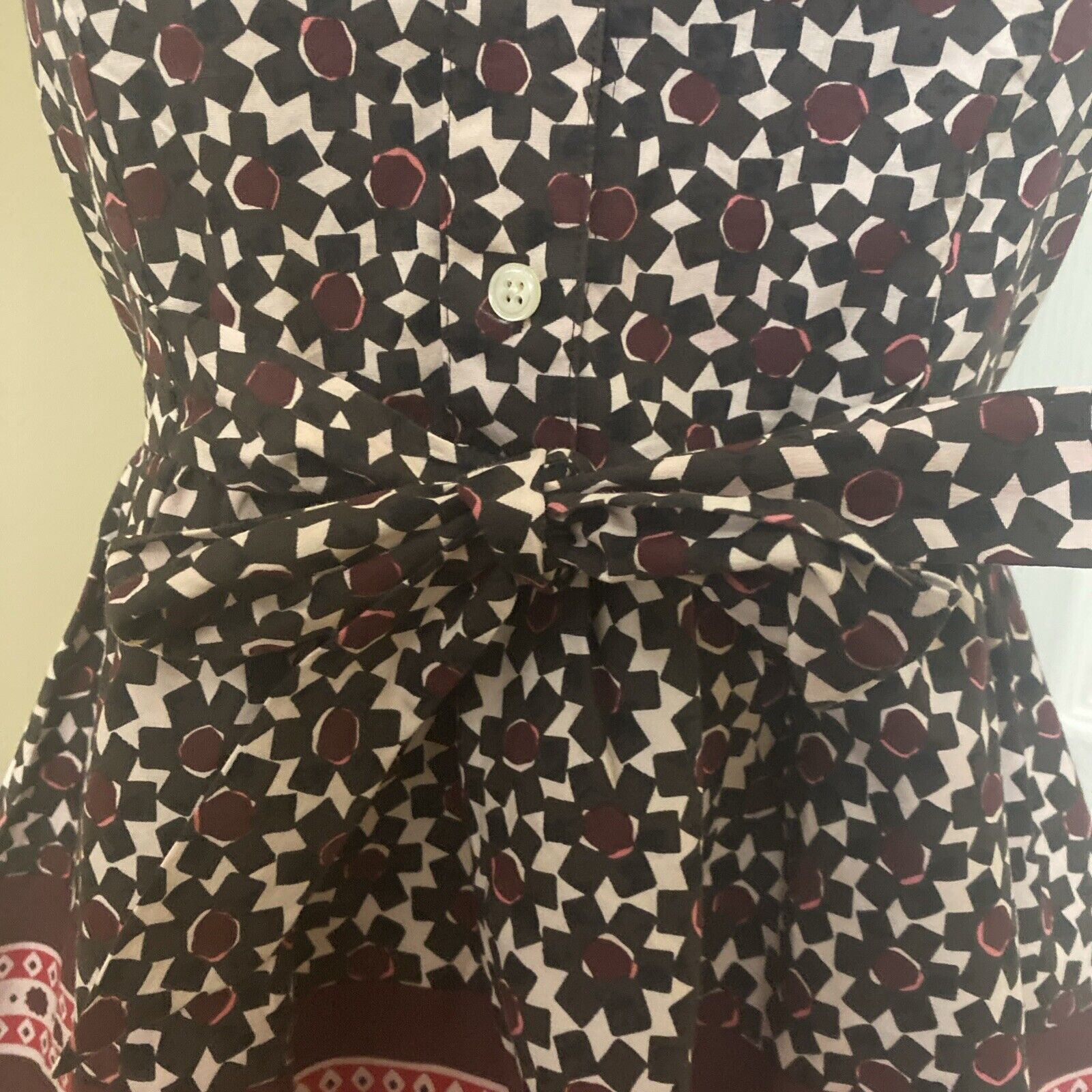 Kate Spade Kate Spade Geometric Sleeveless Peplum Top XS Size XS / US 0-2 / IT 36-38 - 3 Thumbnail