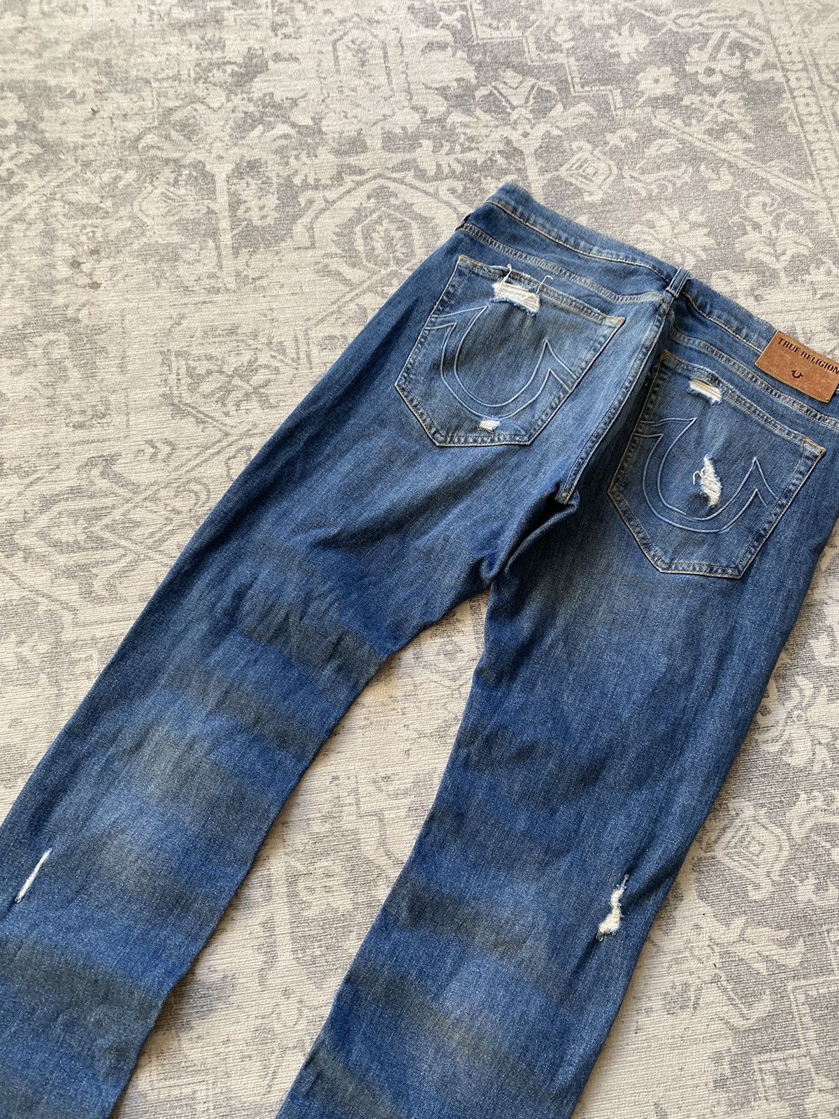 True Religion Vintage True Religion Jeans Slim Distressed Japanese Y2K Size US 34 / EU 50 - 3 Thumbnail