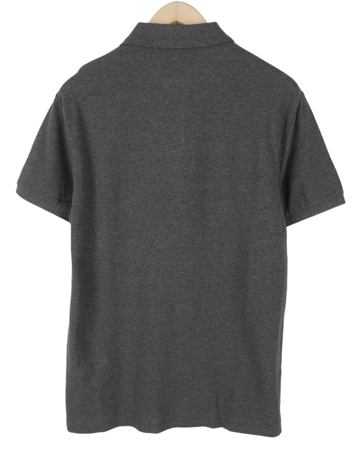 Ralph Lauren SLIM FIT XL Dark Grey Melange Cotton Logo 87891 Size US XL / EU 56 / 4 - 4 Thumbnail