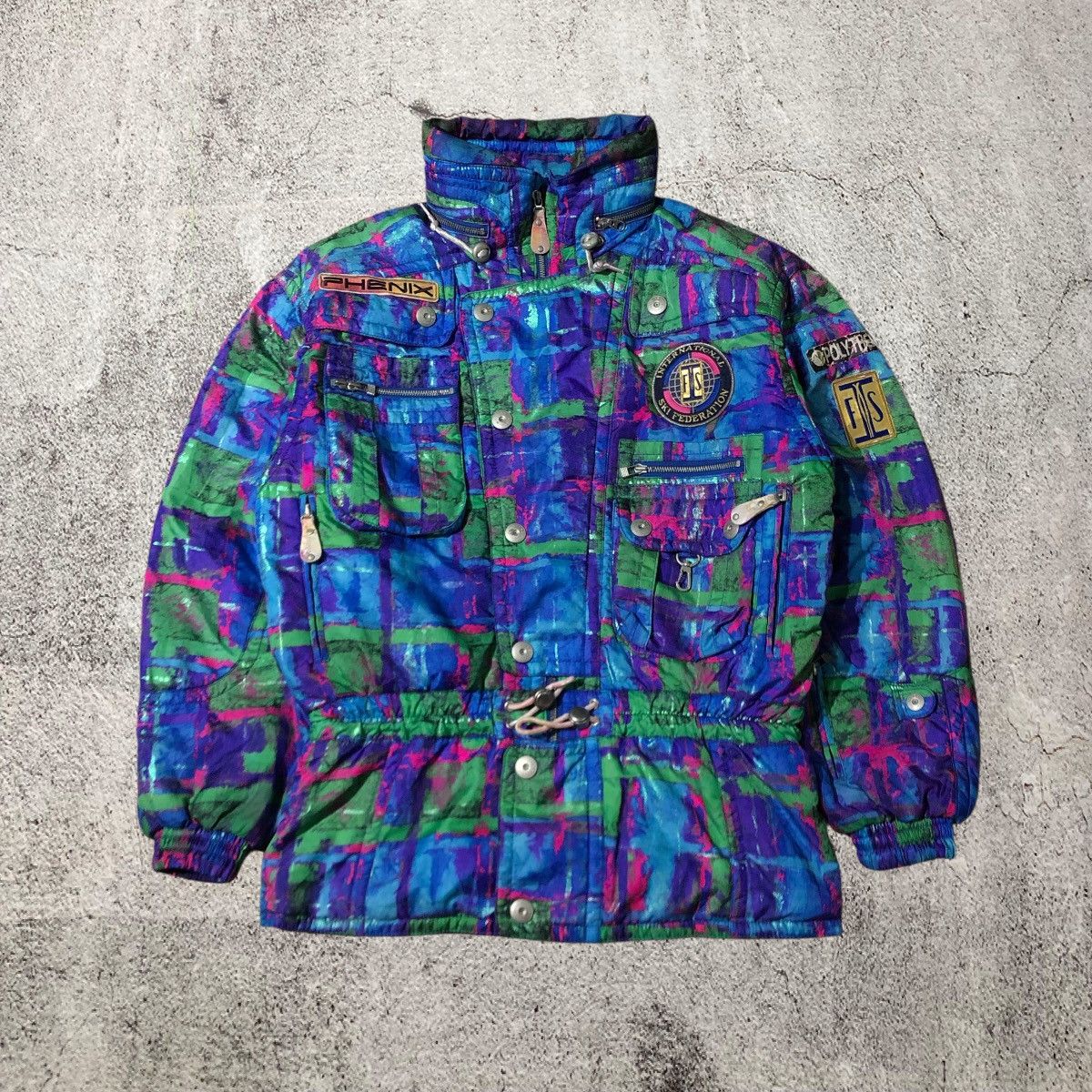 Phenix Vintage Phenix Ski Jacket Multicolour Painted Jacket Size US XL / EU 56 / 4 - 3 Thumbnail
