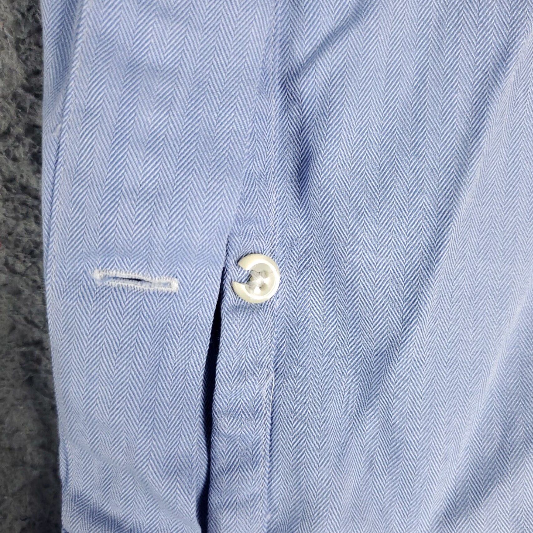 Ralph Lauren Ralph Lauren Dress Shirt Mens Size 17 Blue Long Sleeve Button Down Classic Size 46R - 4 Thumbnail