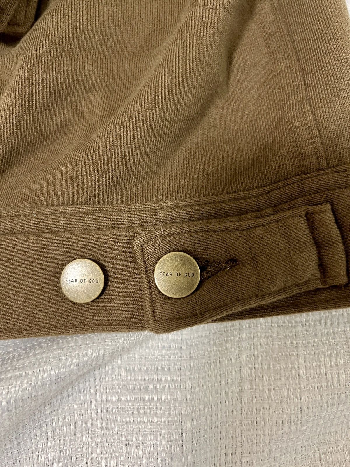 Fear of God FEAR OF GOD Fleece-Back Cotton-Jersey Trucker Jacket Size US S / EU 44-46 / 1 - 15 Thumbnail