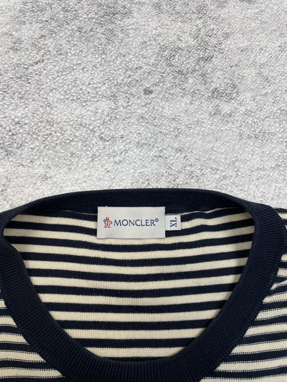 Moncler Moncler striped sweatshirt Jumper Maglione Tricot Girocollo Size US XL / EU 56 / 4 - 7 Thumbnail