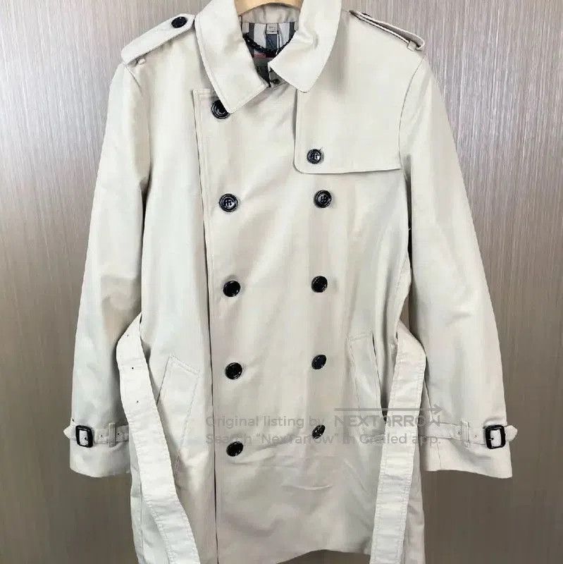 Burberry Burberry Women's Cotton Trench Coat in Cream. Size XL / US 12-14 / IT 48-50 - 1 Thumbnail